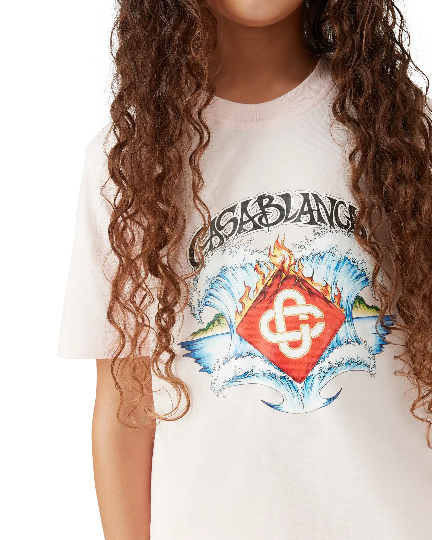 Children's Waves Short Sleeve T-shirt | Casablanca Paris | Image 5
