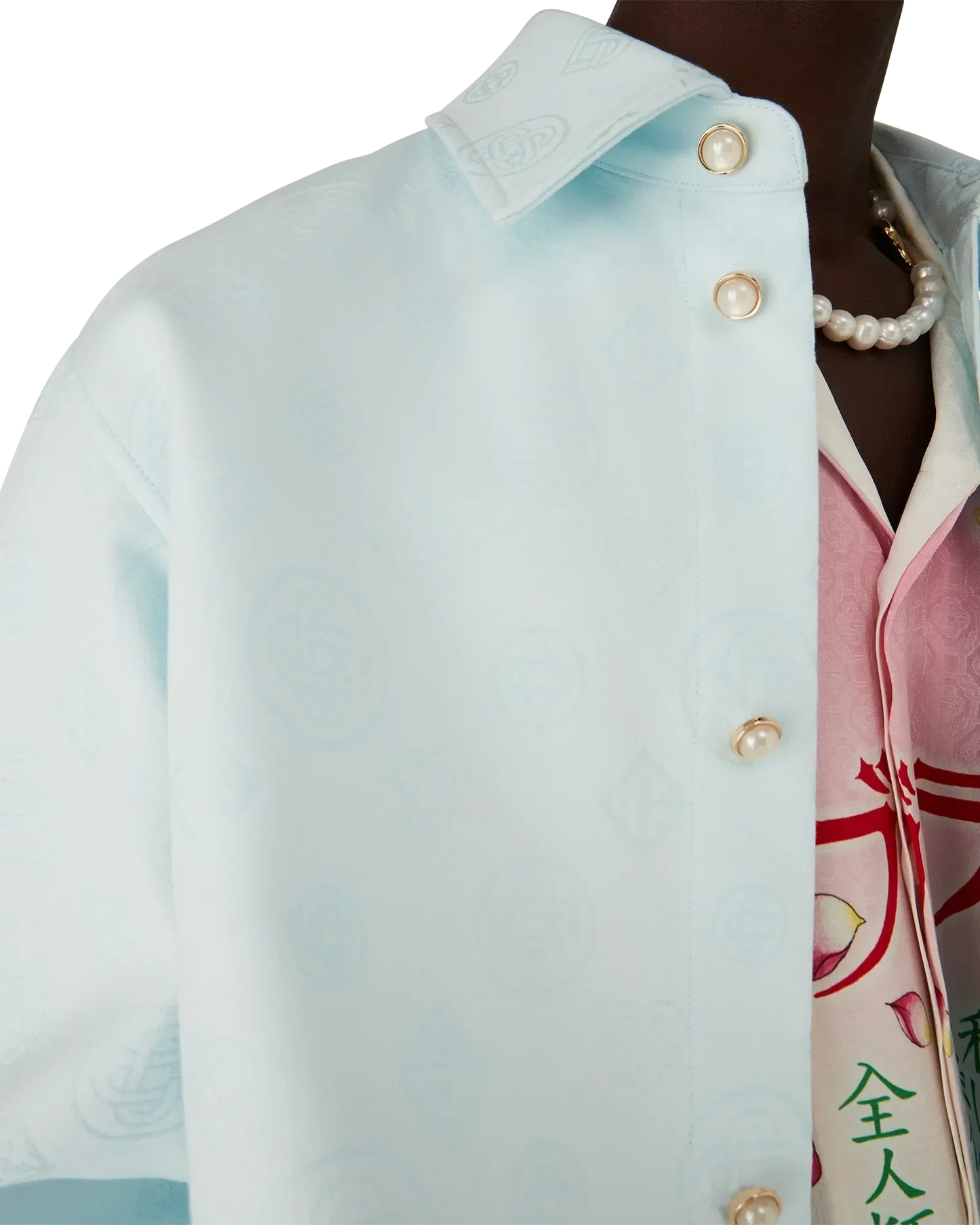 Cotton Monogram Long Sleeve Shirt | Casablanca Paris | Image 5