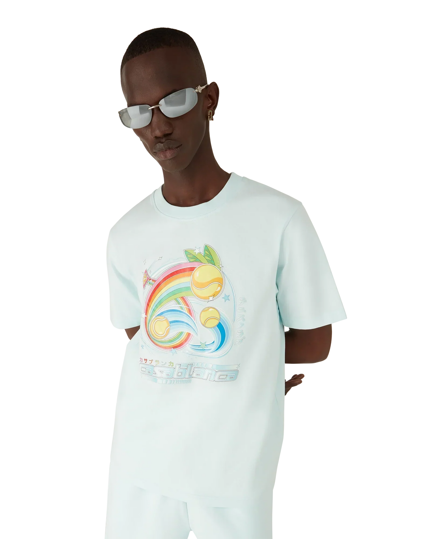 Manga Tennis Ball Short Sleeve T-Shirt | Casablanca Paris | Image 4