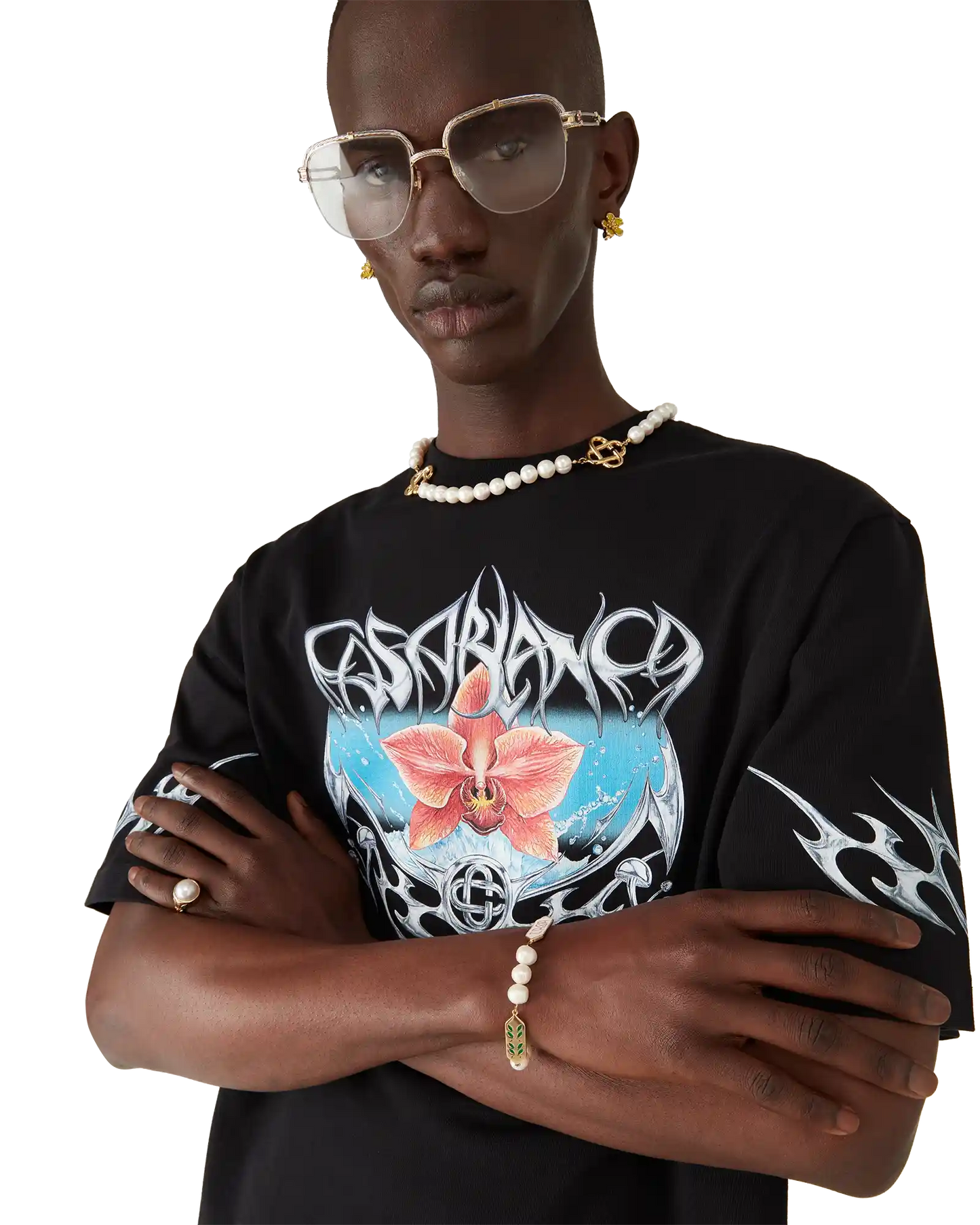 Blades Oversized Short Sleeve T-Shirt | Casablanca Paris | Image 5