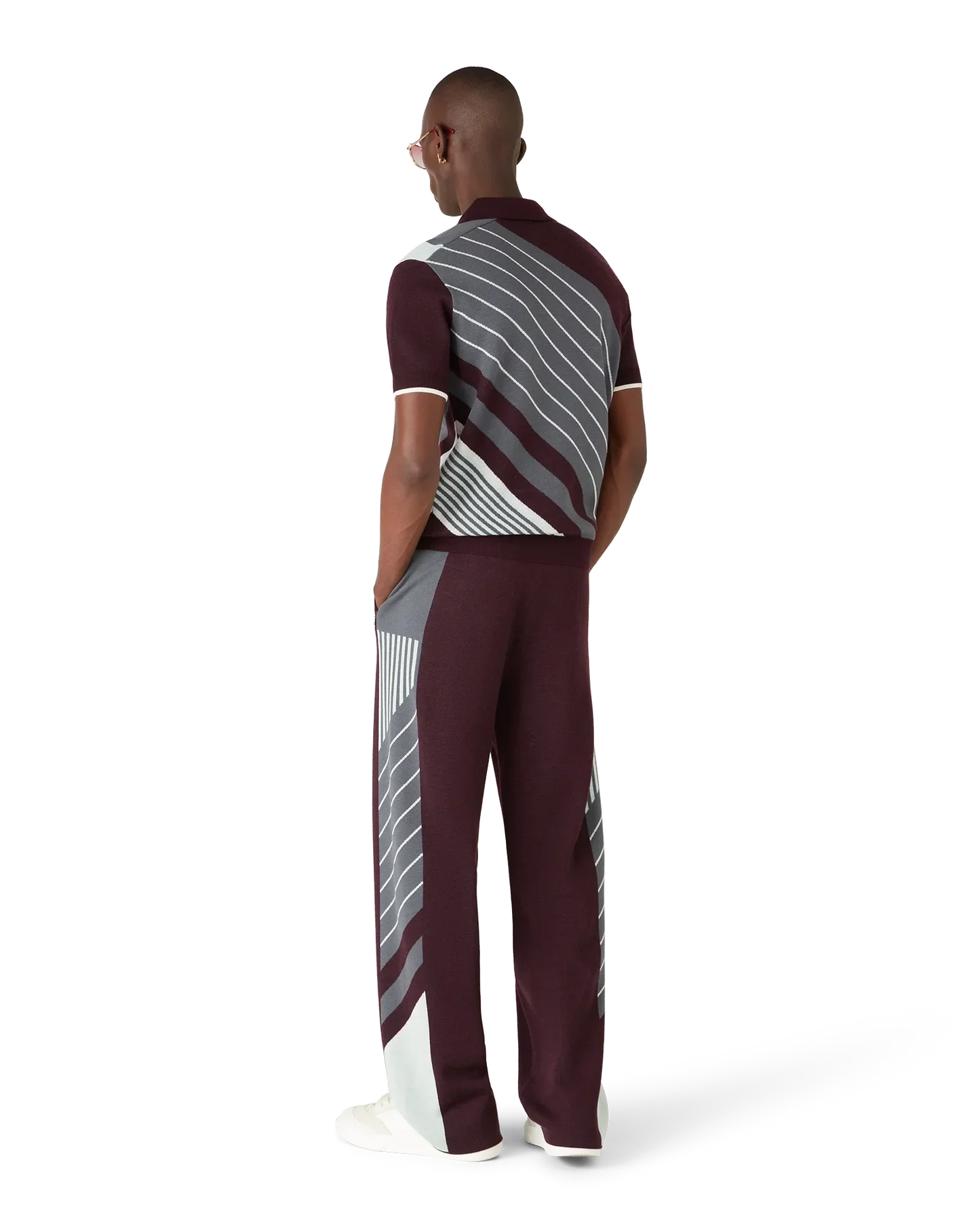 Merino Diagonal Tennis Polo | Casablanca Paris | Image 5
