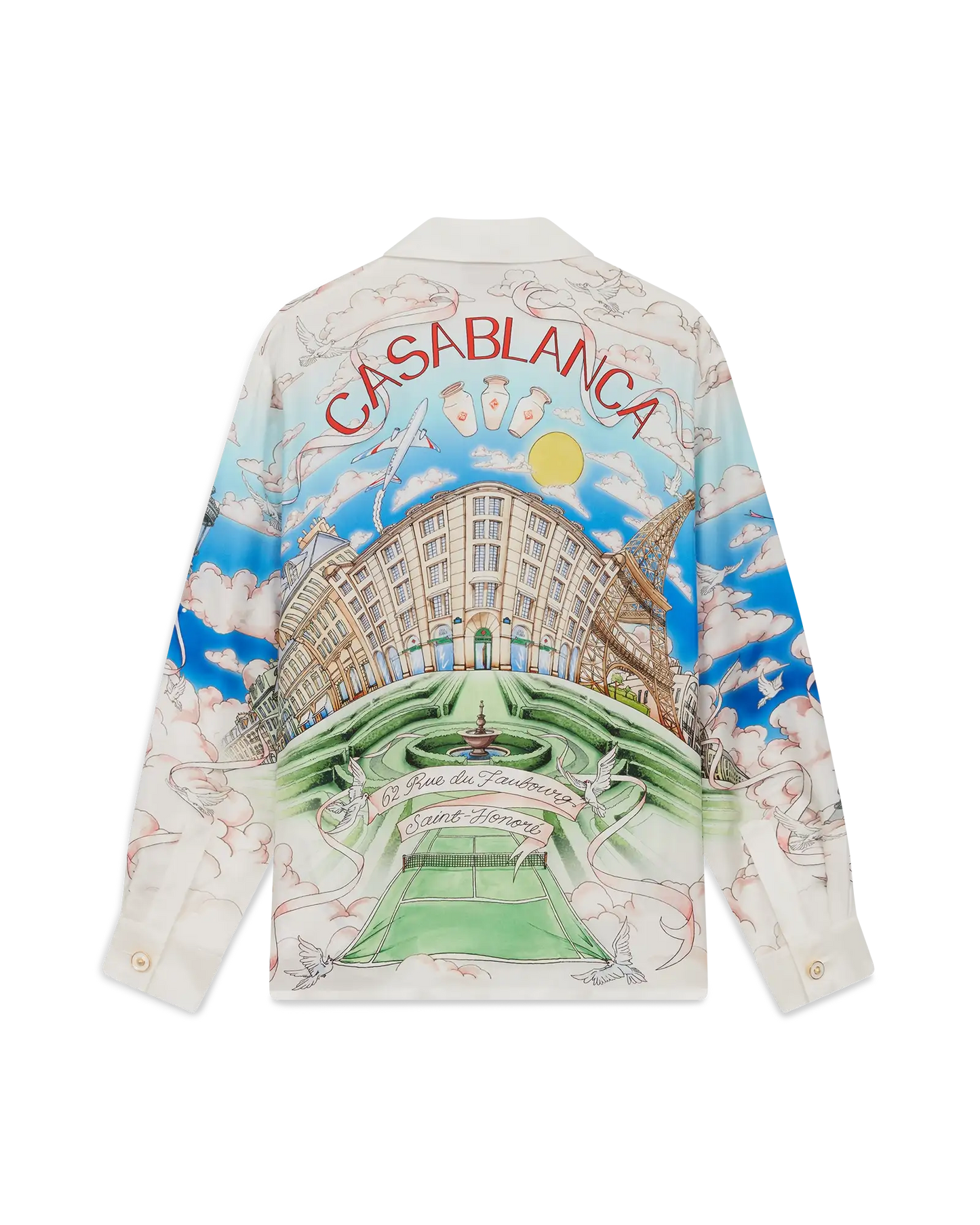 Paris Store Long Sleeve Silk Shirt | Casablanca Paris | Image 6
