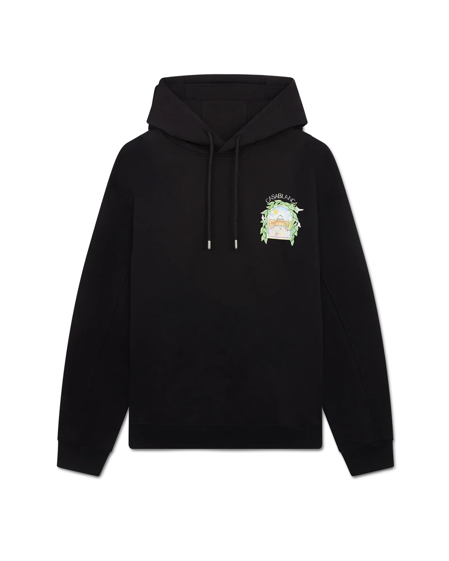 Black L'Arche Hooded Sweatshirt | Casablanca Paris | Image 6