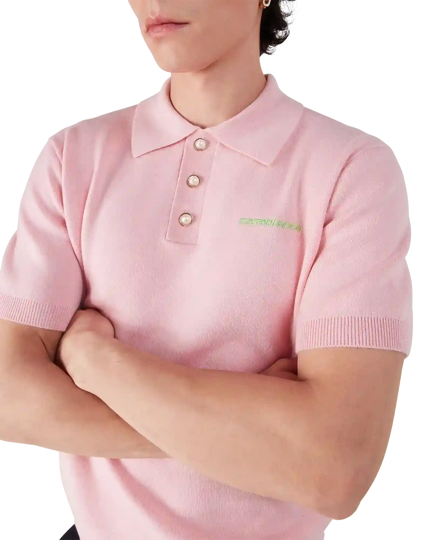 Double Face Short Sleeve Polo Shirt | Casablanca Paris | Image 5
