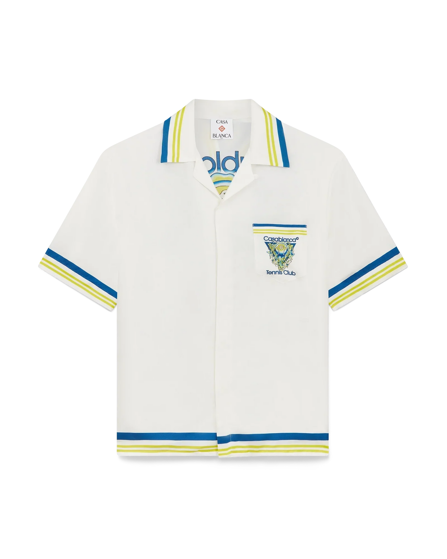Tennis Club Short Sleeve Silk Shirt | Casablanca Paris | Image 6