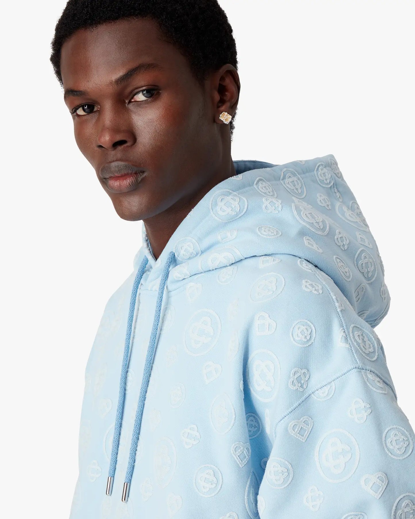 Applique Monogram Hooded Sweatshirt | Casablanca Paris | Image 5