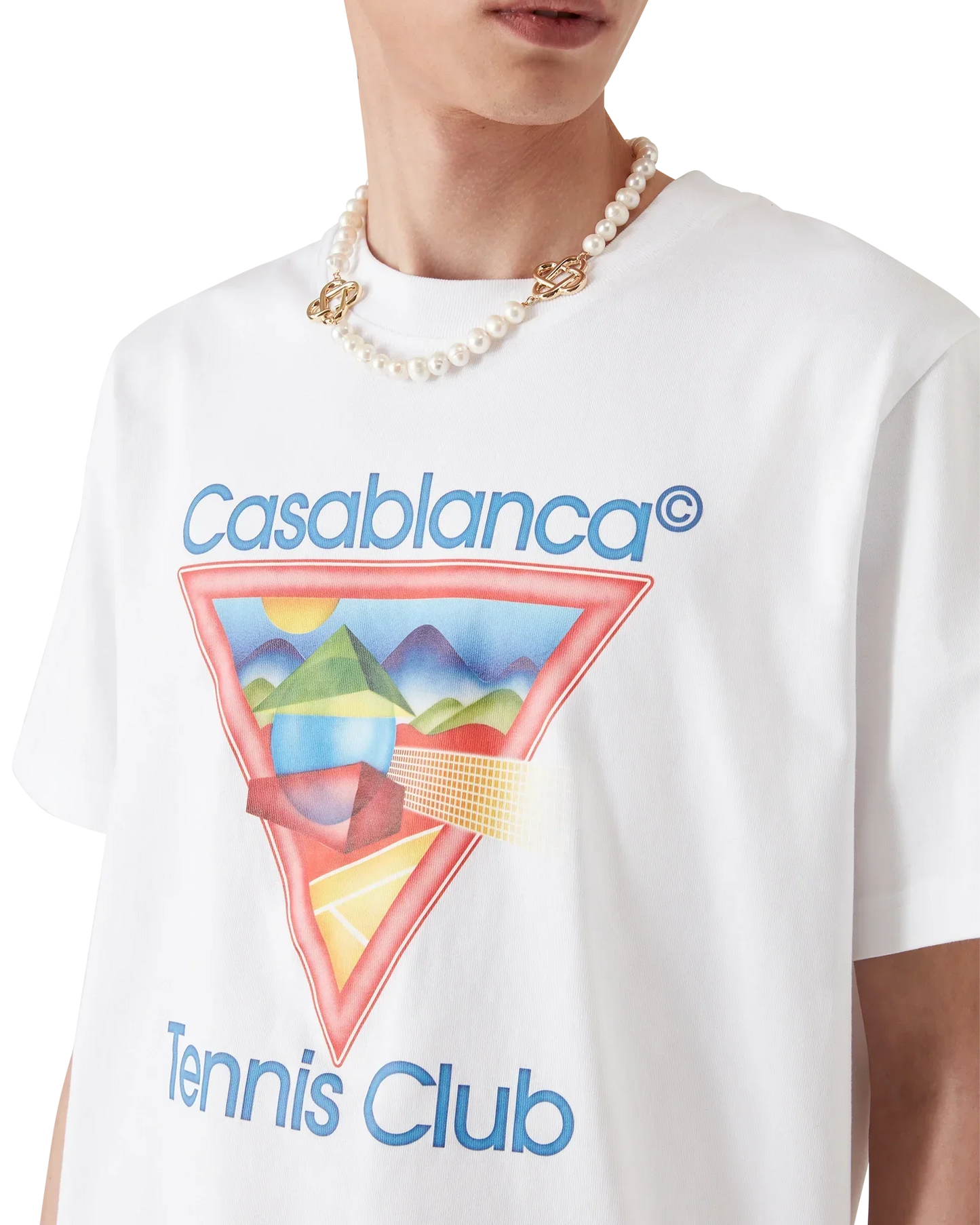 Tennis Club Icon Short Sleeve T-Shirt | Casablanca Paris | Image 5