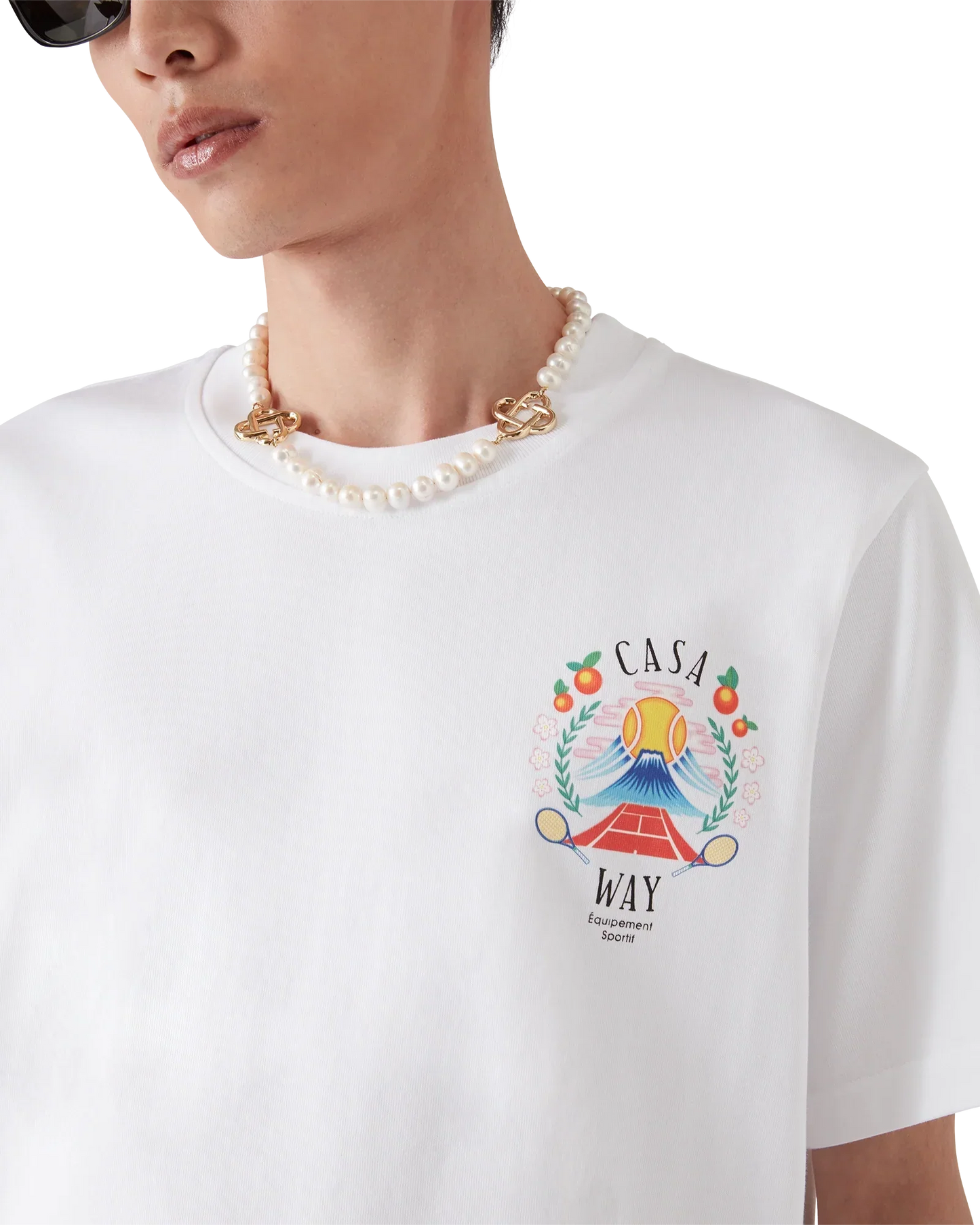 Casa Way Mountain Short Sleeve T-Shirt | Casablanca Paris | Image 5