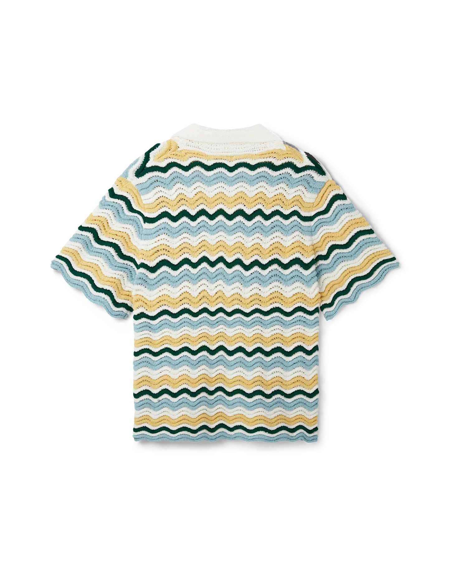 Wavy Short Sleeve Boucle Shirt | Casablanca Paris | Image 6