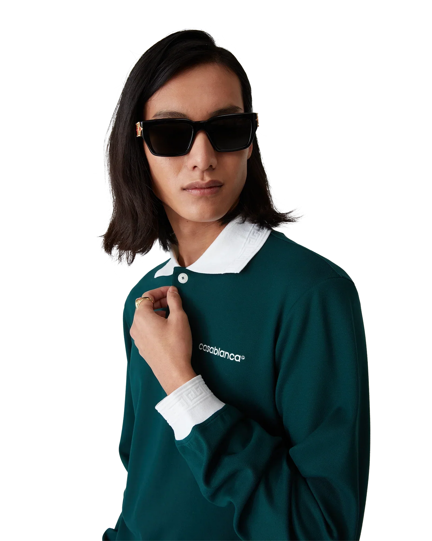 Long Sleeve Polo Shirt | Casablanca Paris | Image 5