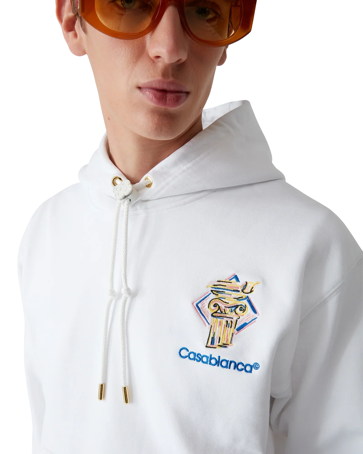 Diamond Column Hooded Sweatshirt | Casablanca Paris | Image 7