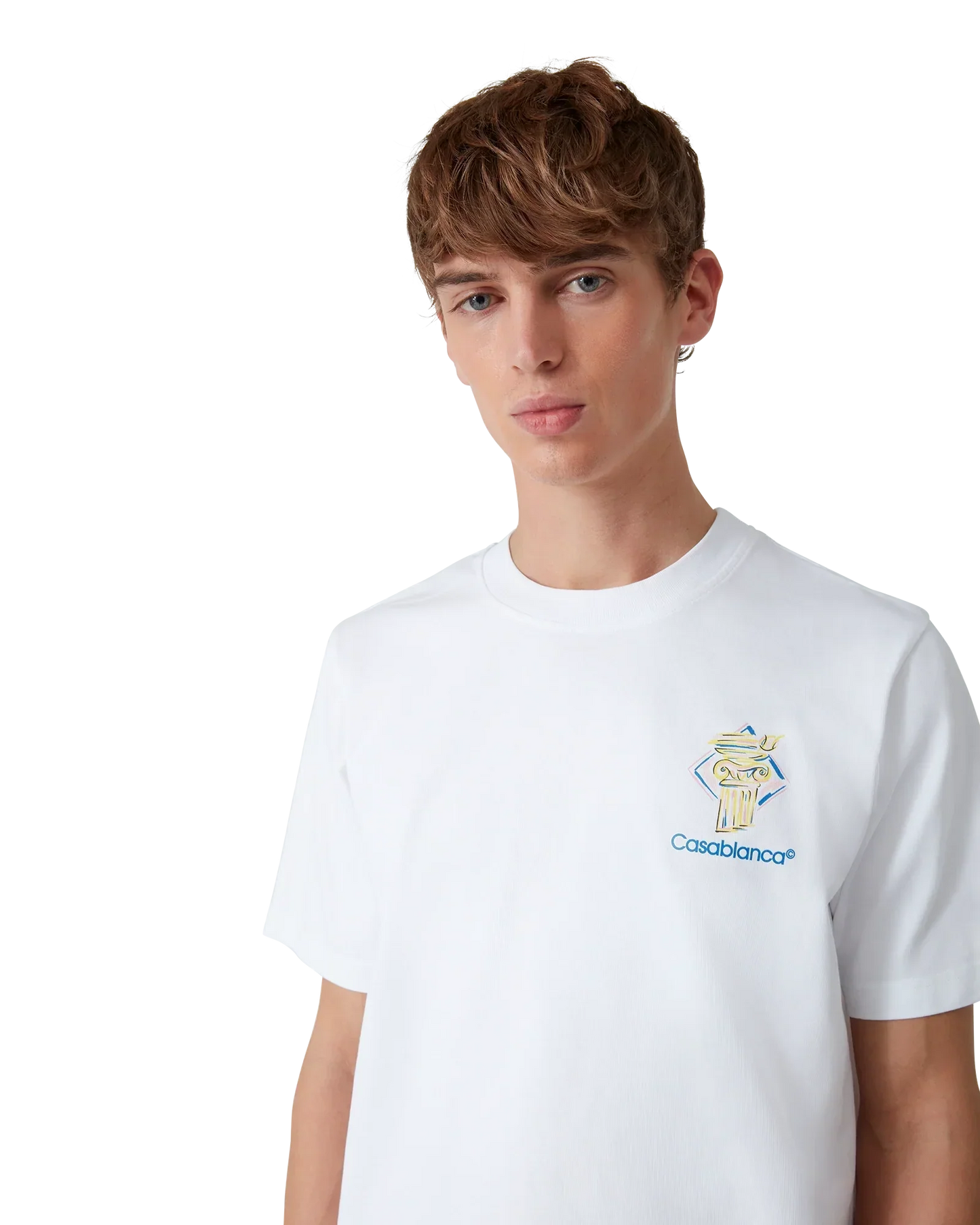 Diamond Column Short Sleeve T-Shirt | Casablanca Paris | Image 5