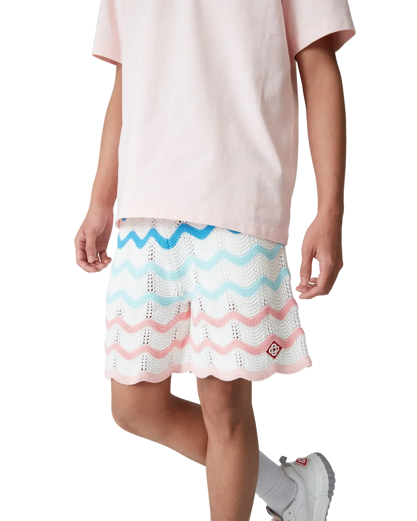 Gradient Wave Crochet Shorts | Casablanca Paris | Image 5
