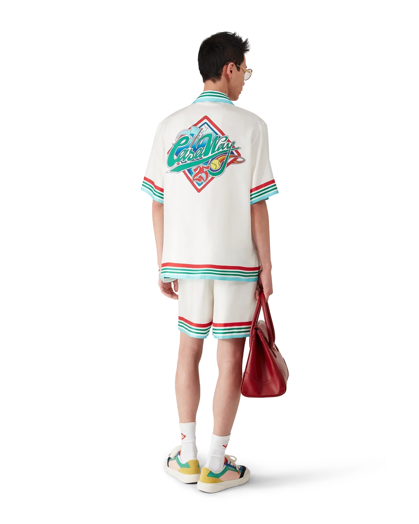 Casa Way World Series Silk Shorts | Casablanca Paris | Image 5