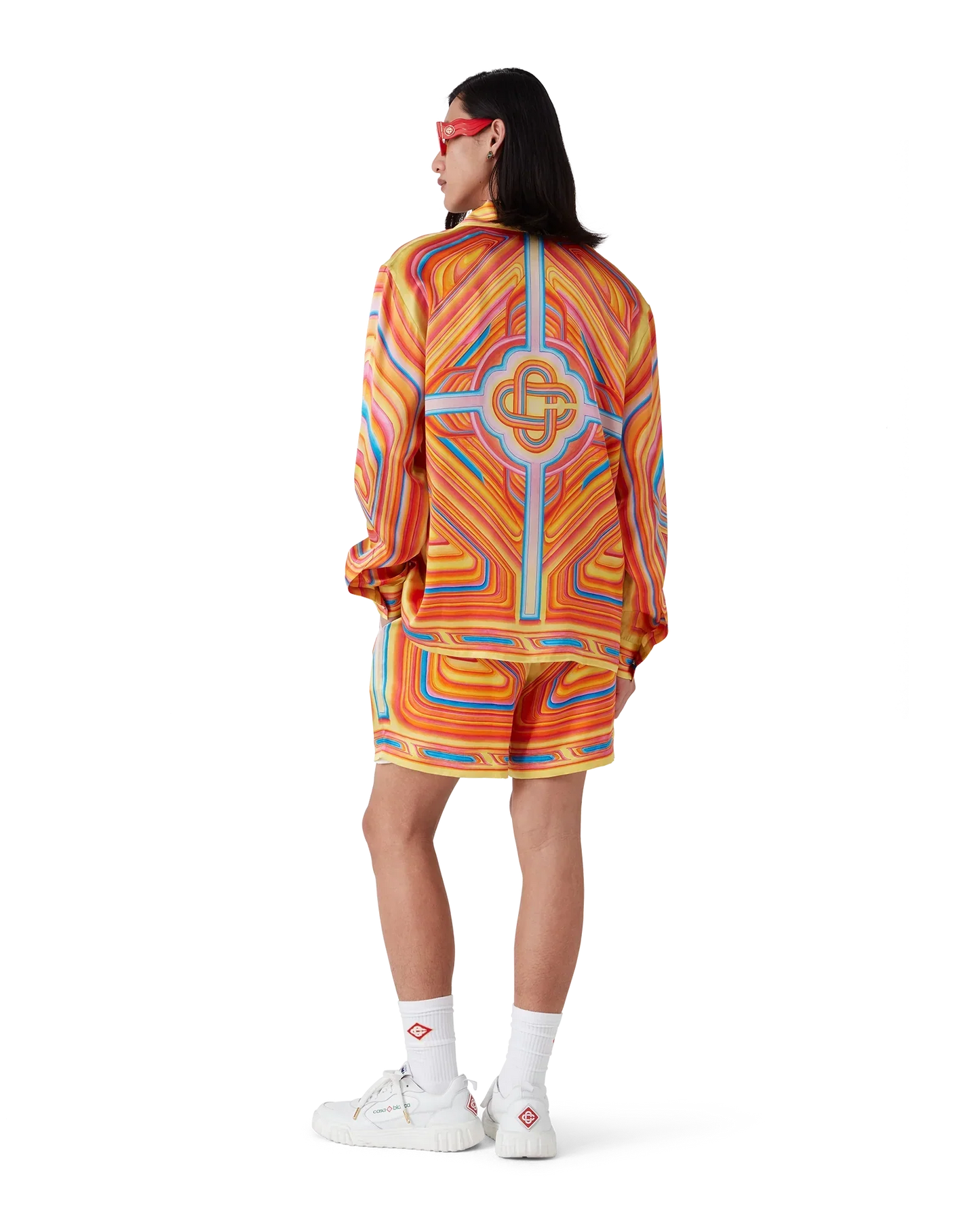 Low Rider Long Sleeve Silk Shirt | Casablanca Paris | Image 5