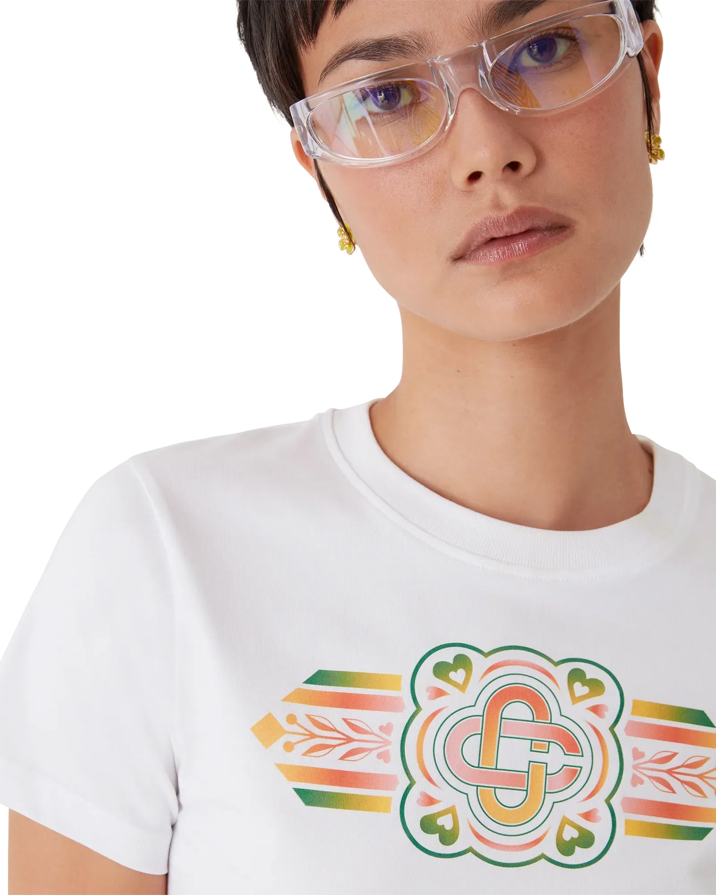 Unity Is Power Cropped Baby Short Sleeve T-Shirt | Casablanca Paris | Image 5