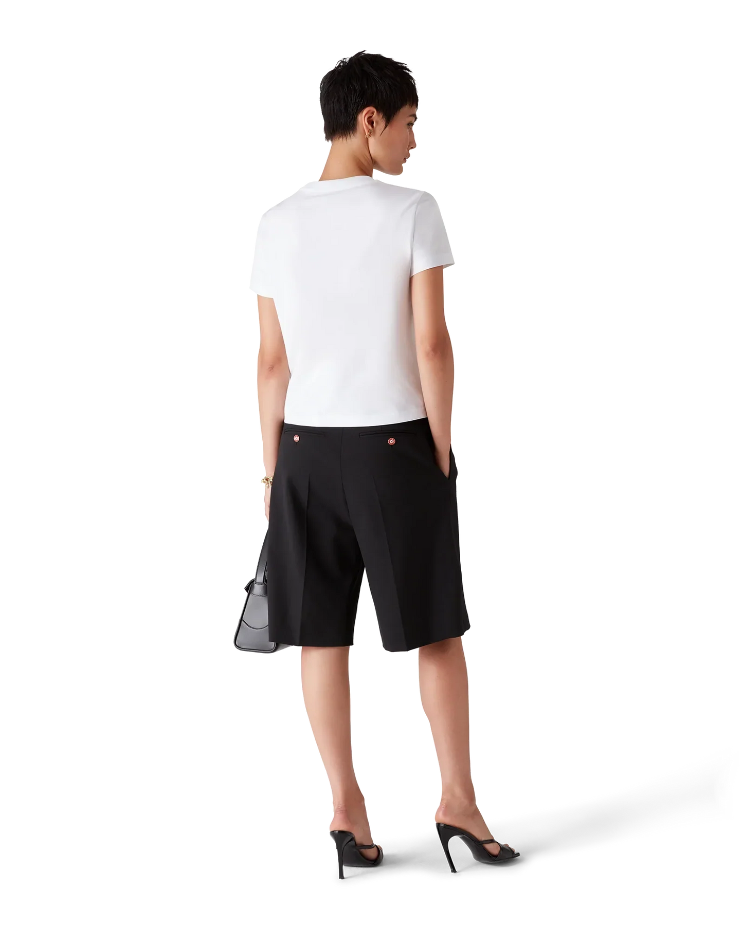 Emblem Fitted Short Sleeve T-Shirt | Casablanca Paris | Image 5