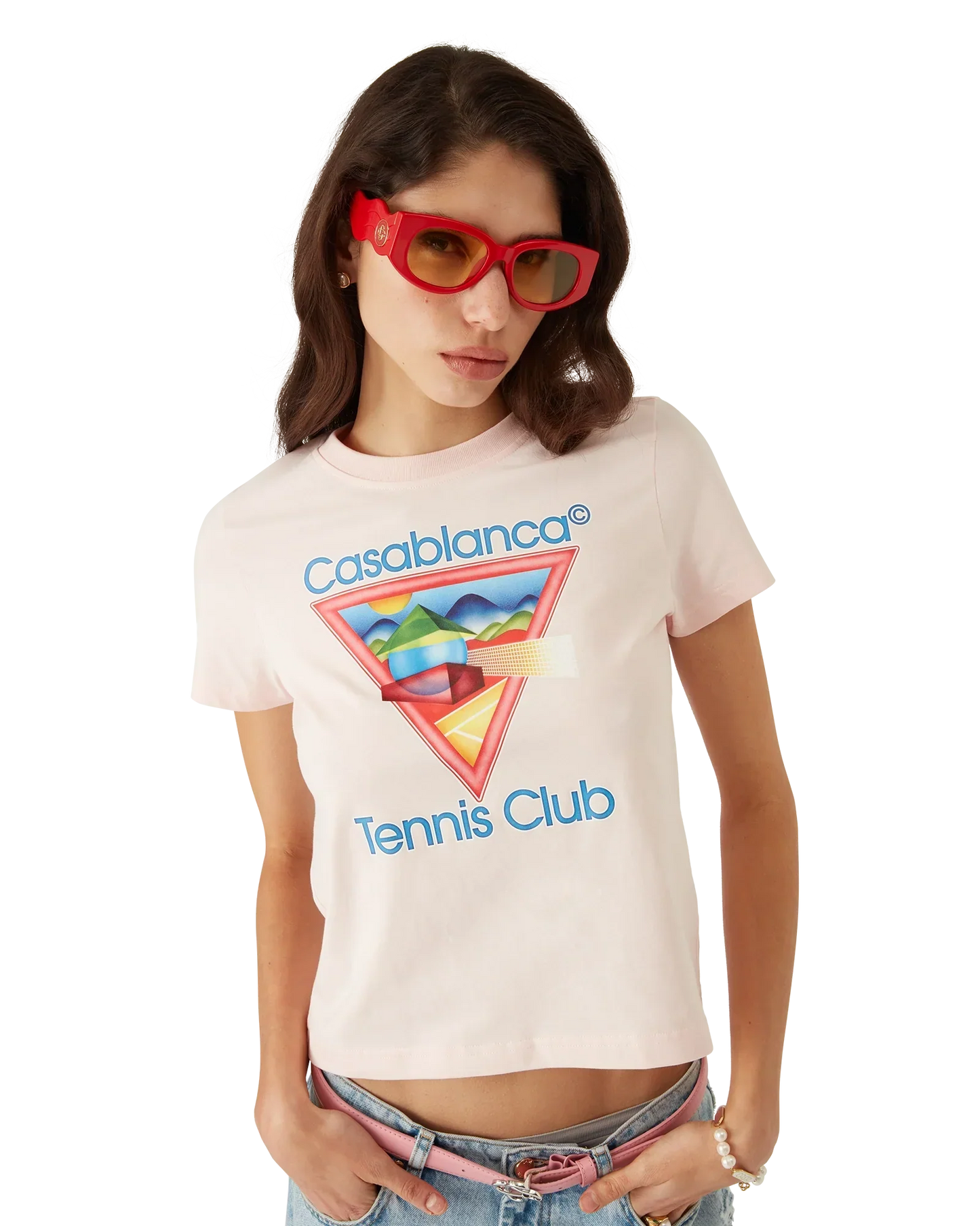 Tennis Club Icon Short Sleeve T-Shirt | Casablanca Paris | Image 5