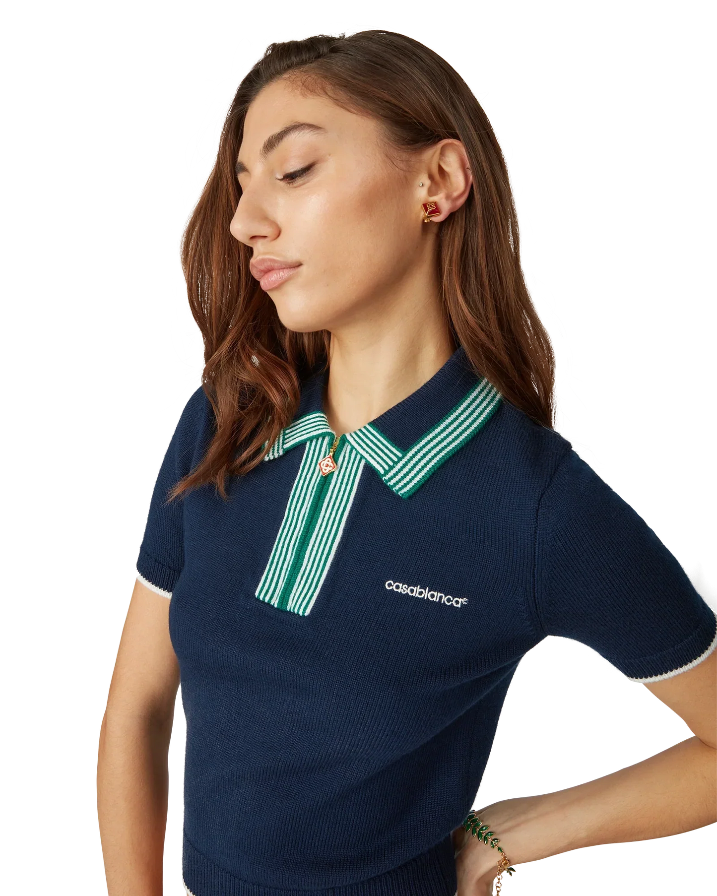 Knit Tennis Polo Shirt | Casablanca Paris | Image 5