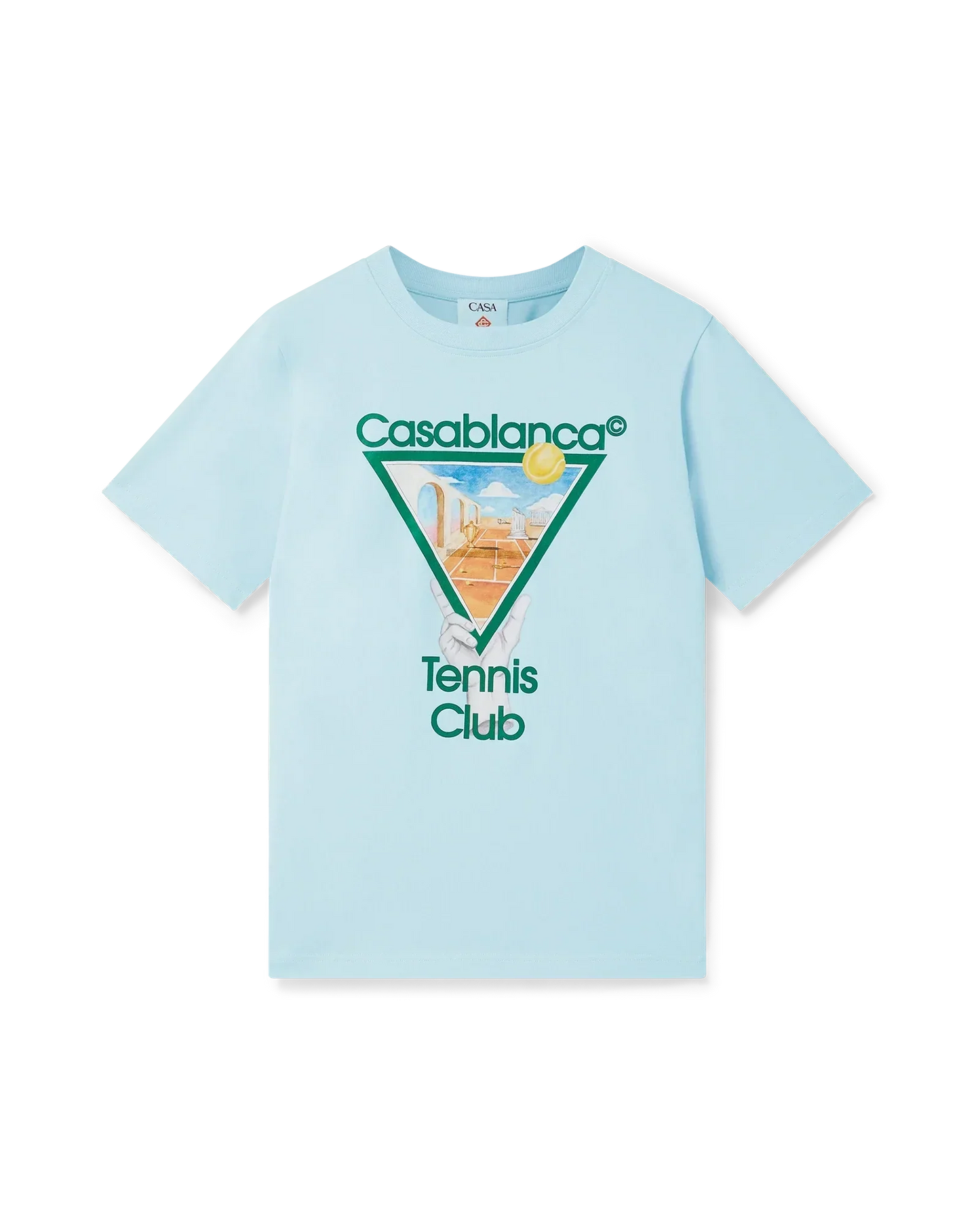 Metaphysical Tennis Icon Short Sleeve T-Shirt | Casablanca Paris | Image 1