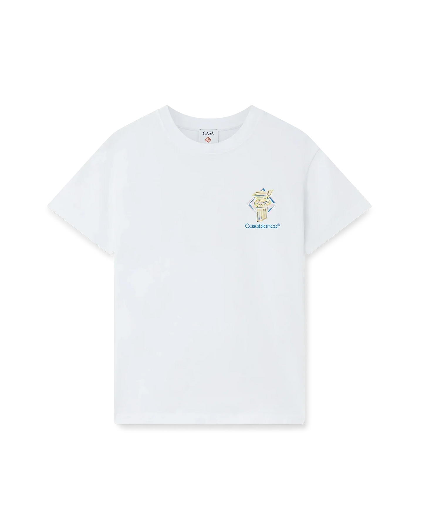 Diamond Column Short Sleeve T-Shirt | Casablanca Paris | Image 1
