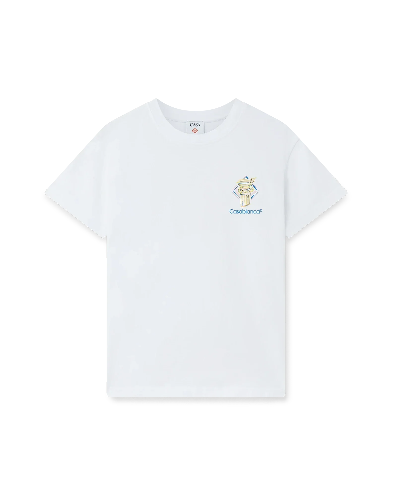 Diamond Column Short Sleeve T-Shirt | Casablanca Paris | Image 1
