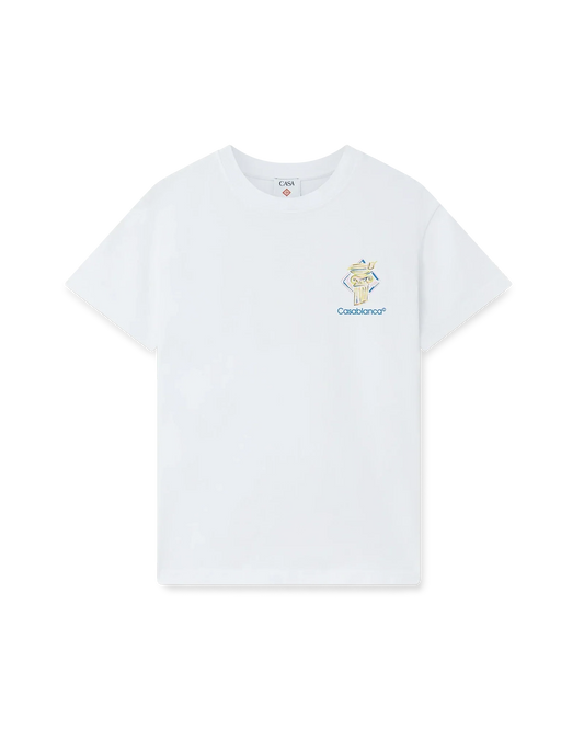 Diamond Column Short Sleeve T-Shirt | Casablanca Paris | Image 1