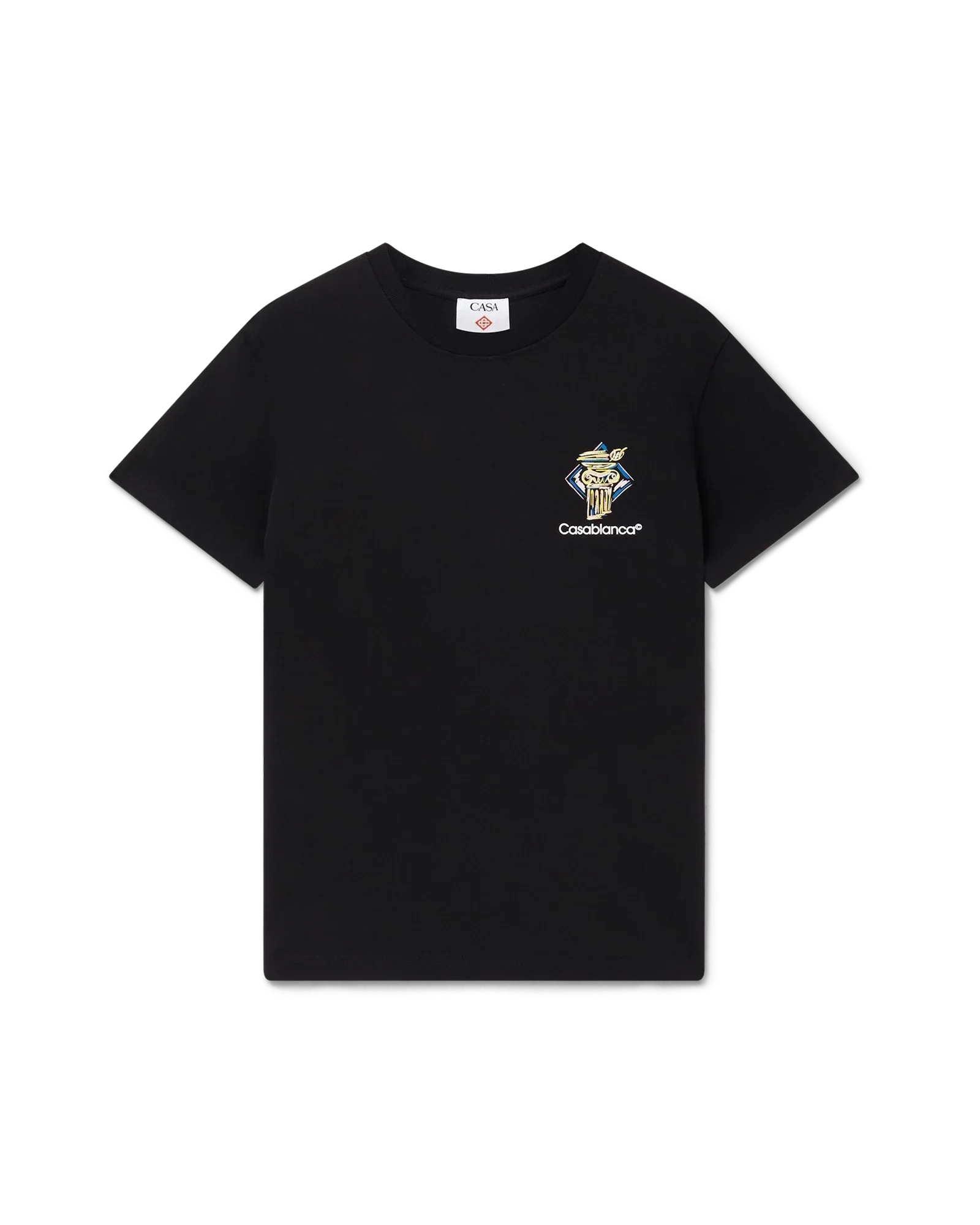 Diamond Column Short Sleeve T-Shirt | Casablanca Paris | Image 1