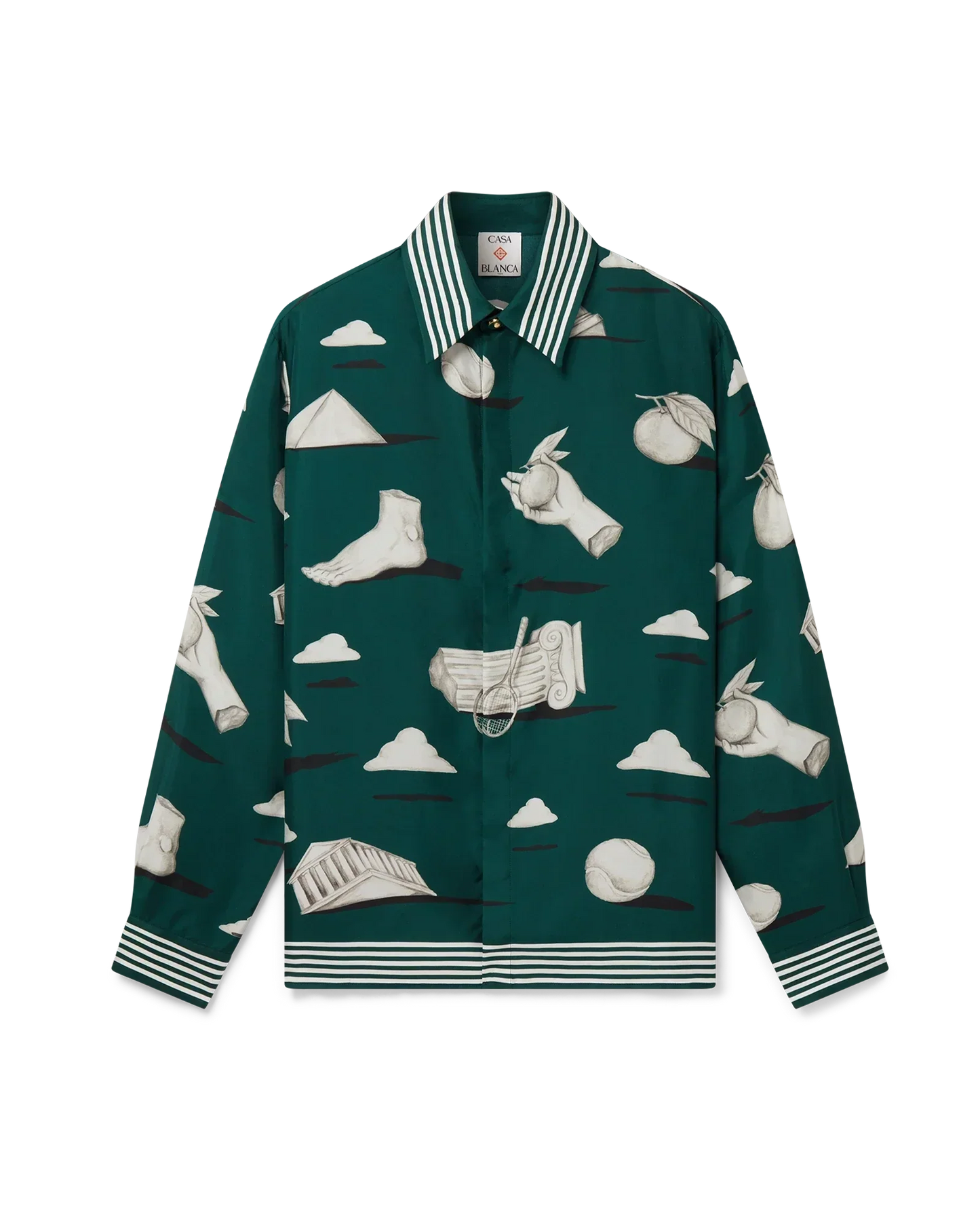 Metaphysical Long Sleeve Silk Shirt | Casablanca Paris | Image 1