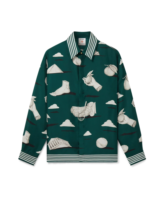Metaphysical Long Sleeve Silk Shirt | Casablanca Paris | Image 1