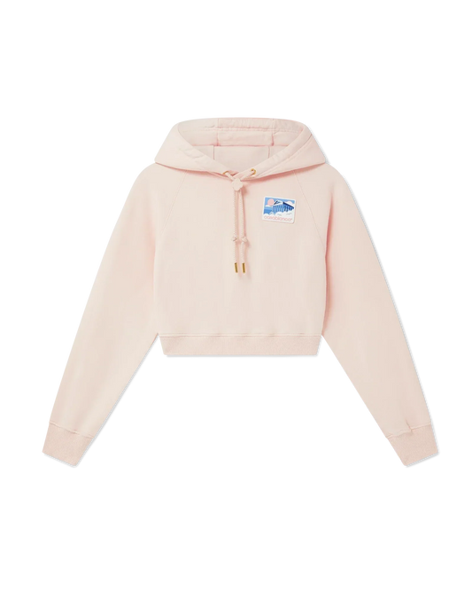 Greek Temple Cropped Hooded Sweatshirt | Casablanca Paris | Image 1