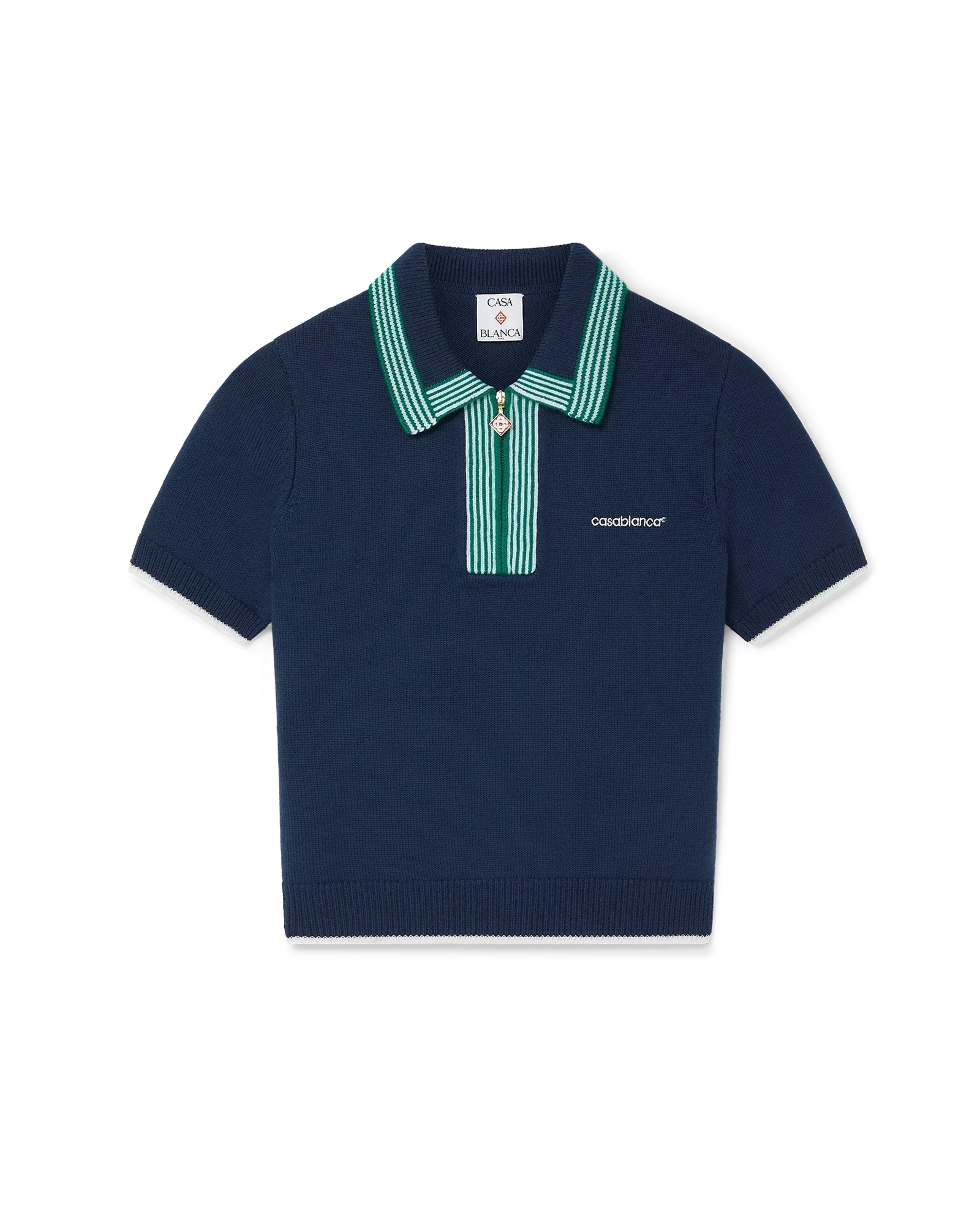 Knit Tennis Polo Shirt | Casablanca Paris | Image 1