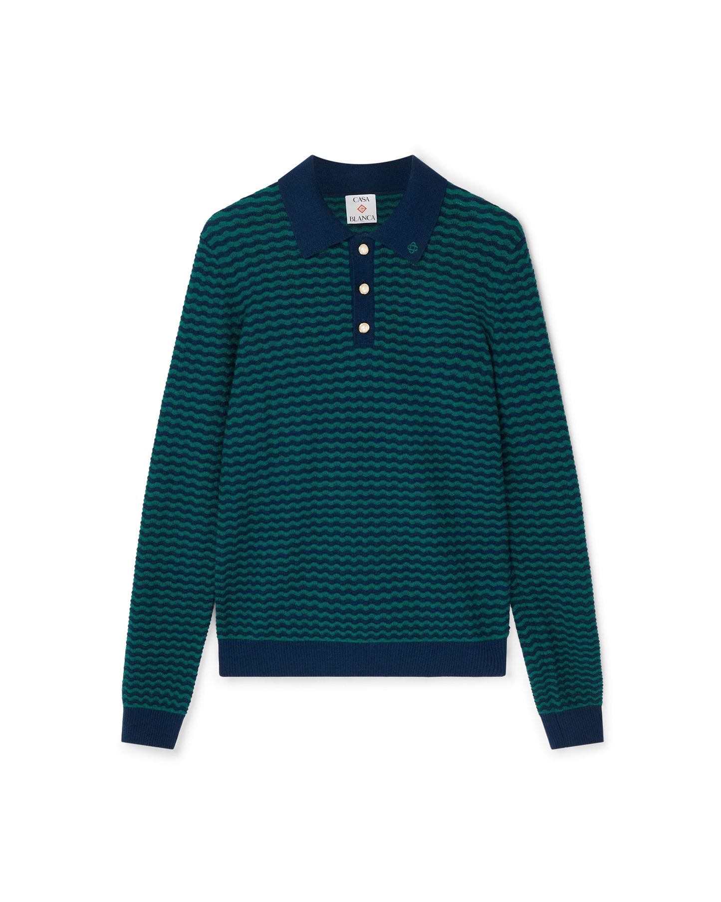 Mini Wave Polo Shirt | Casablanca Paris | Image 1