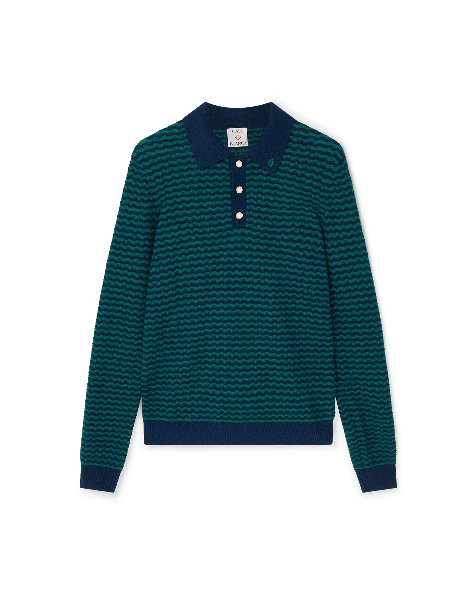 Mini Wave Polo Shirt | Casablanca Paris | Image 1