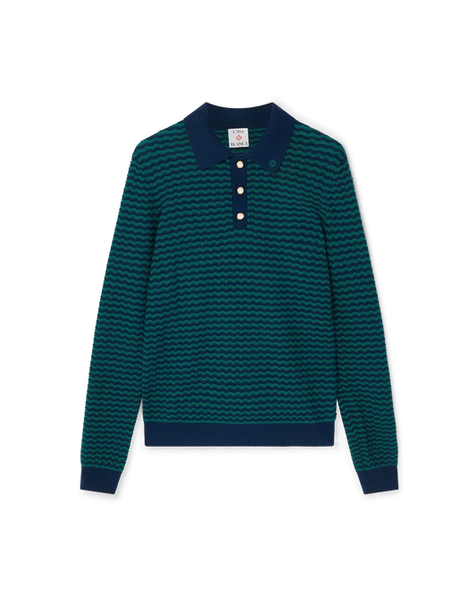 Mini Wave Polo Shirt | Casablanca Paris | Image 1