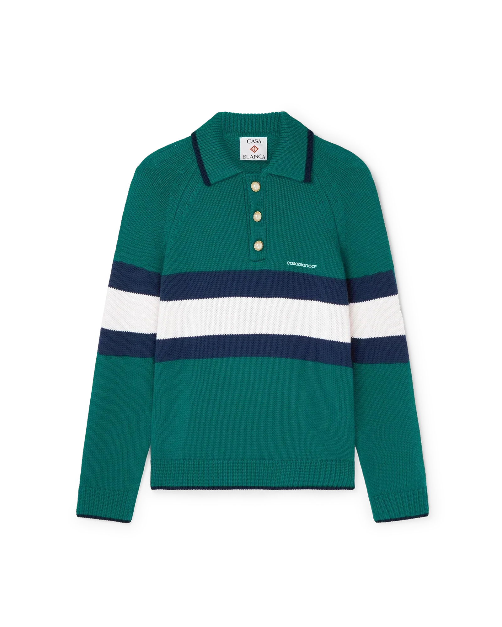 Colourblock Polo Shirt | Casablanca Paris | Image 1