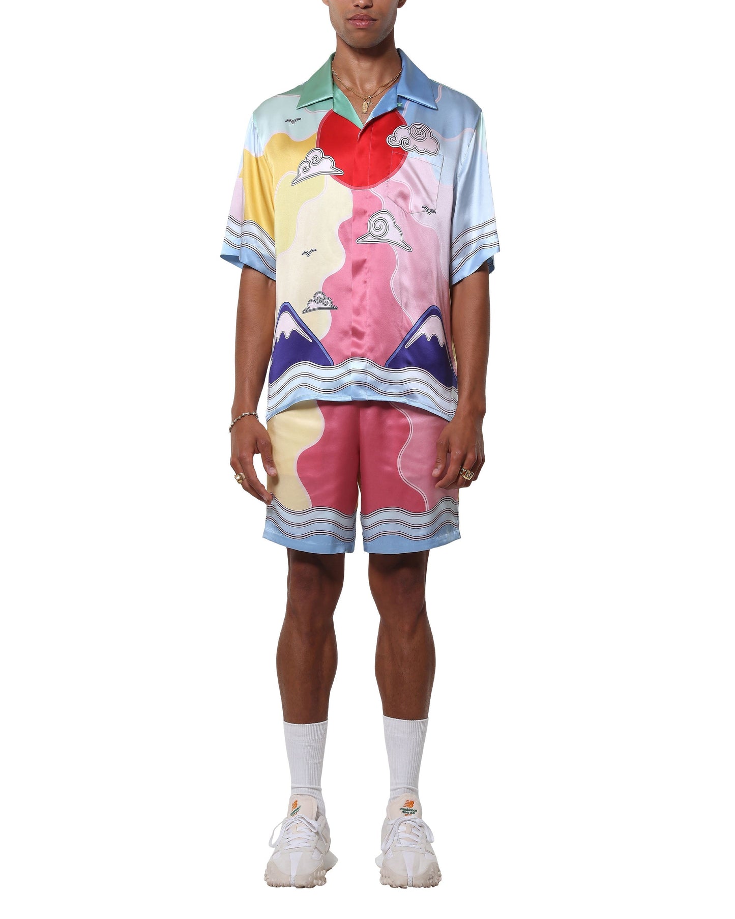 Soleil Levant Silk Shorts | Casablanca Paris | Image 2