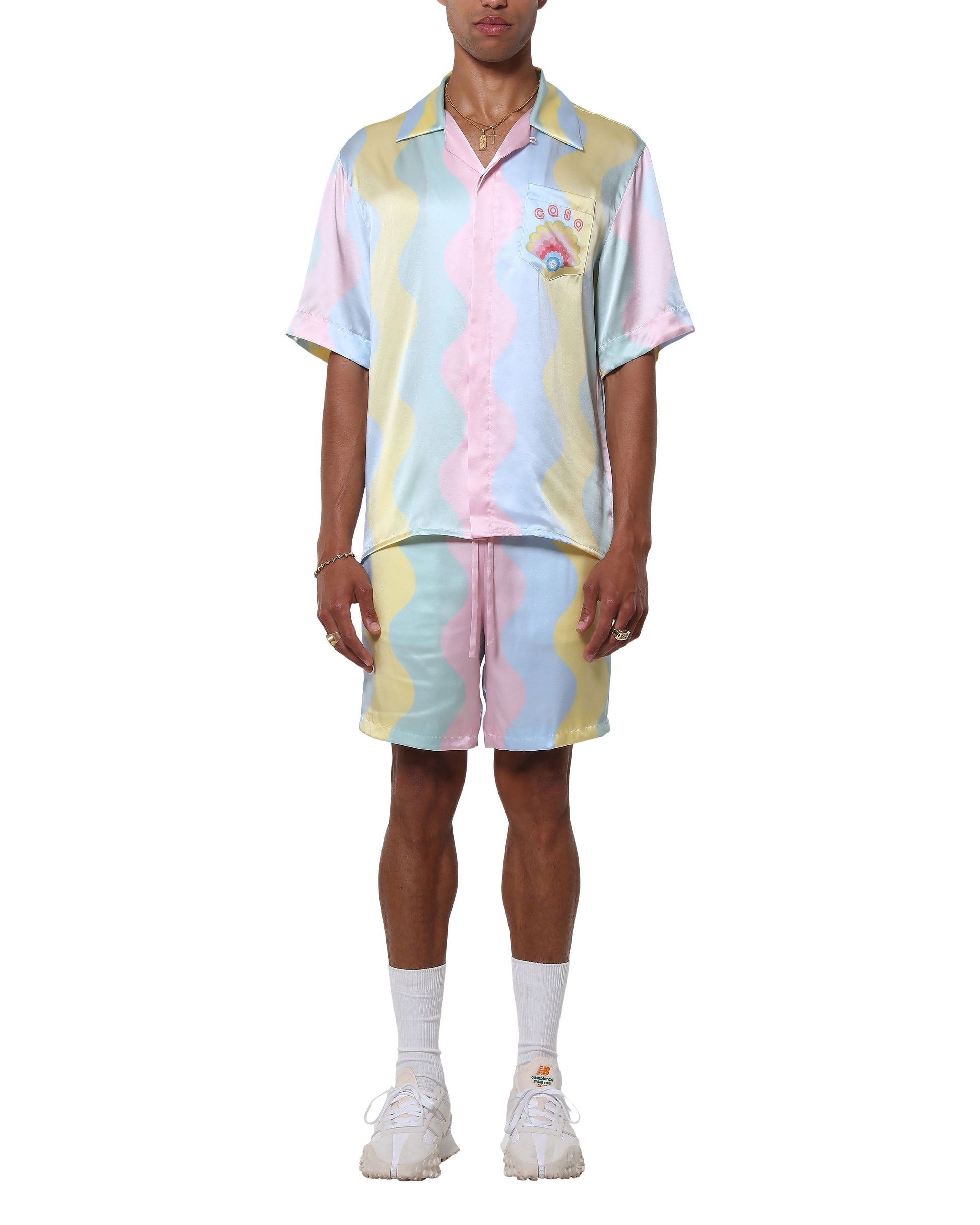 Casa Shell Wave Silk Shirt | Casablanca Paris | Image 3