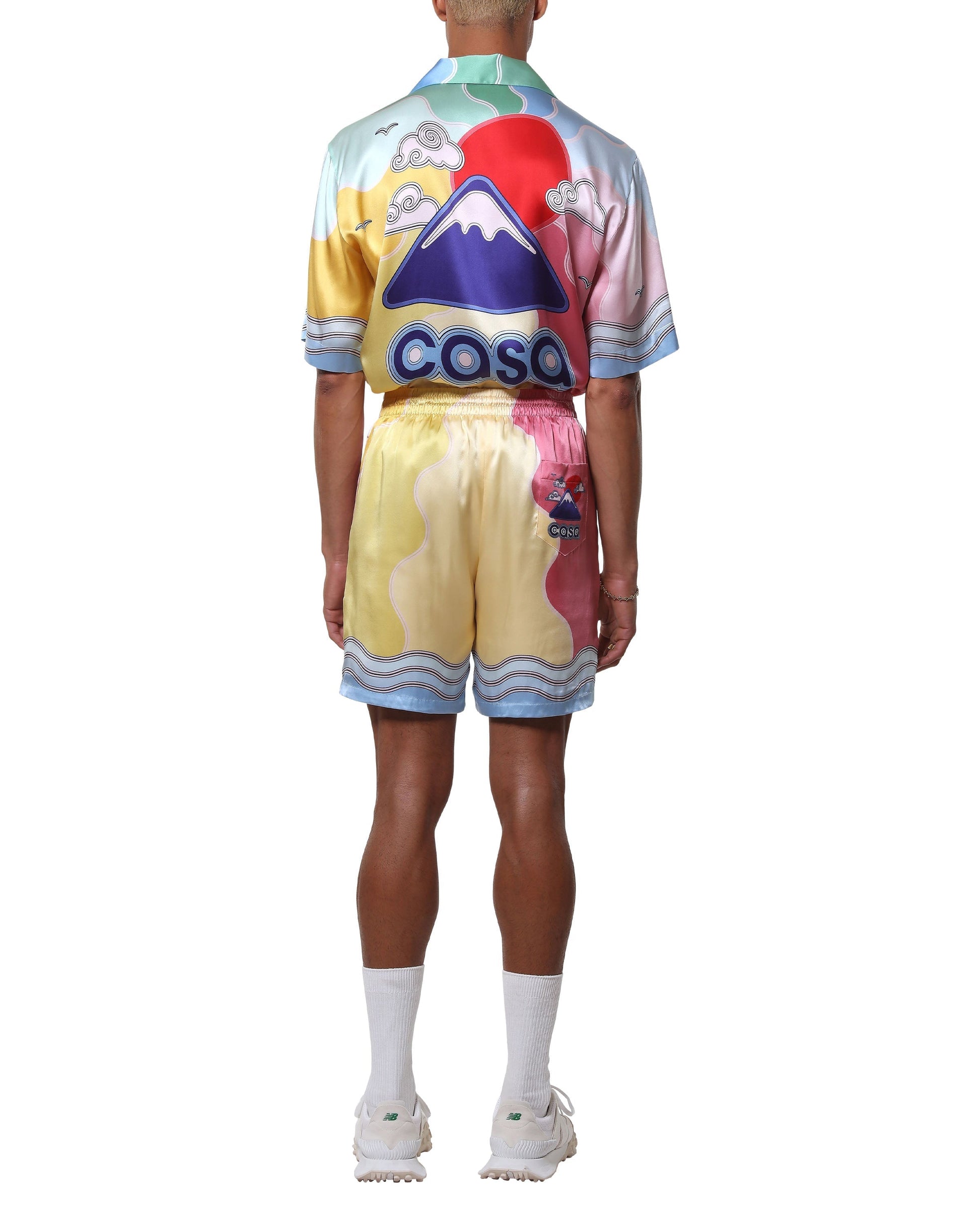 Soleil Levant Silk Shorts | Casablanca Paris | Image 3