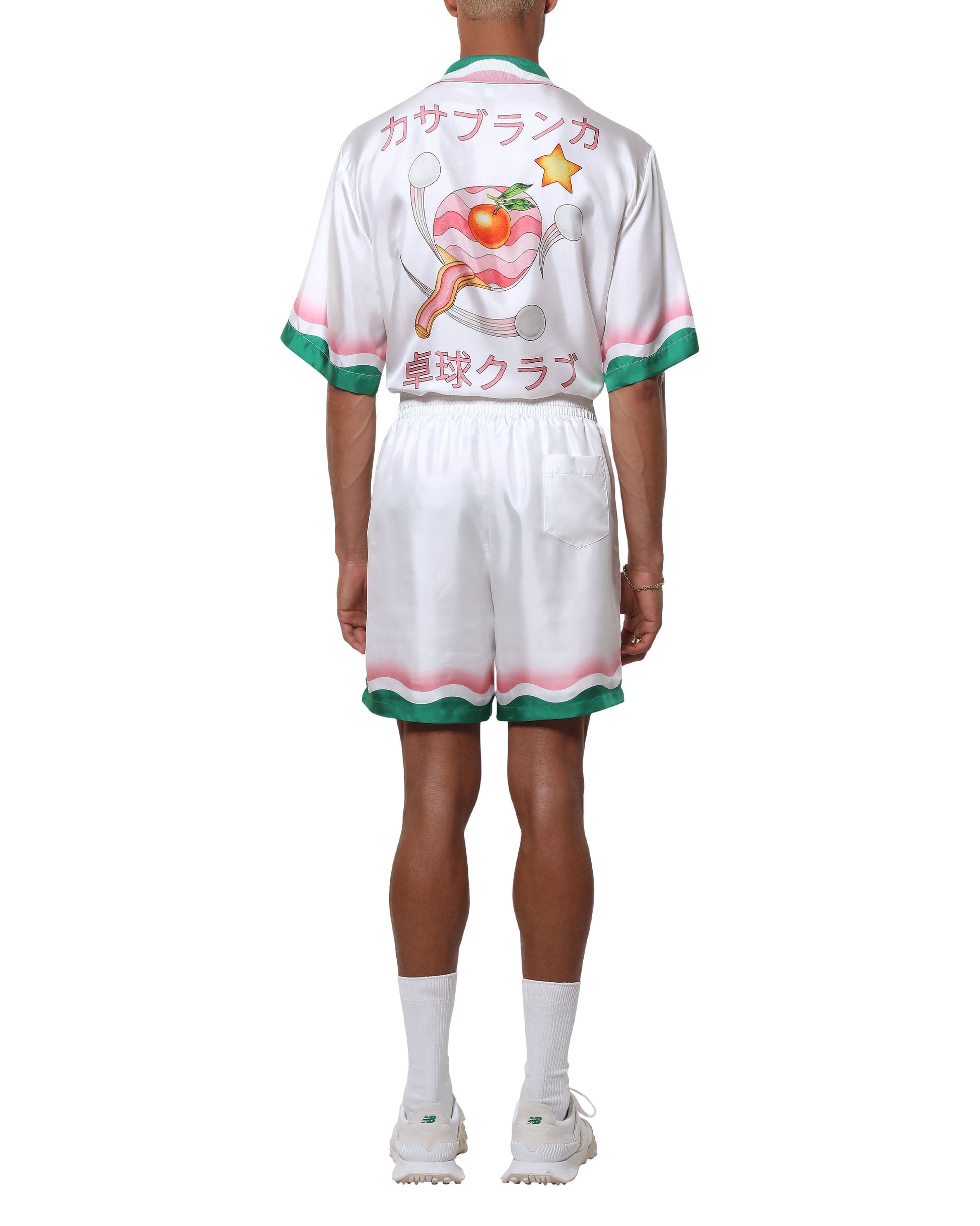 Le Jeu De Ping Pong Silk Shorts | Casablanca Paris | Image 3