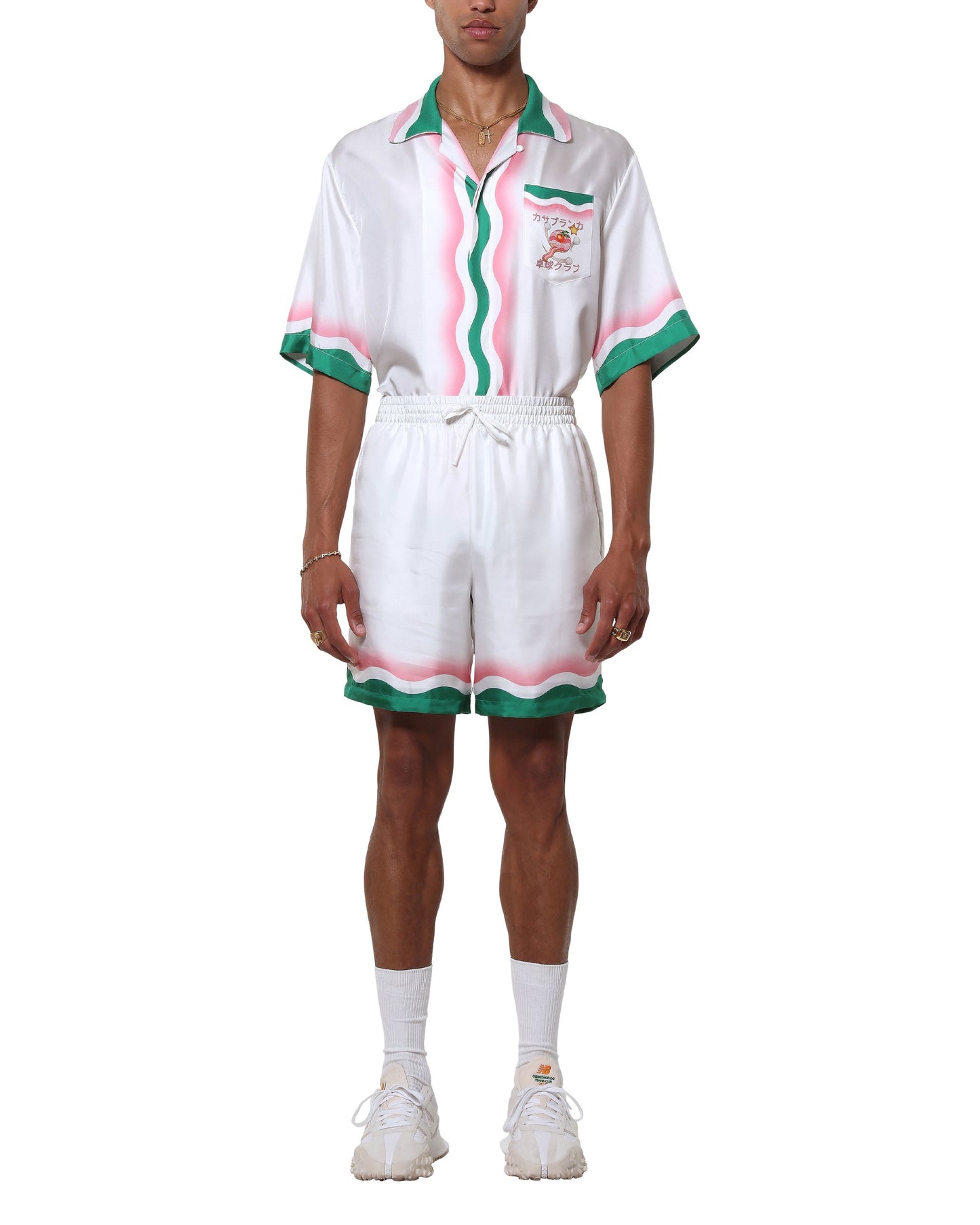 Le Jeu De Ping Pong Silk Shorts | Casablanca Paris | Image 2