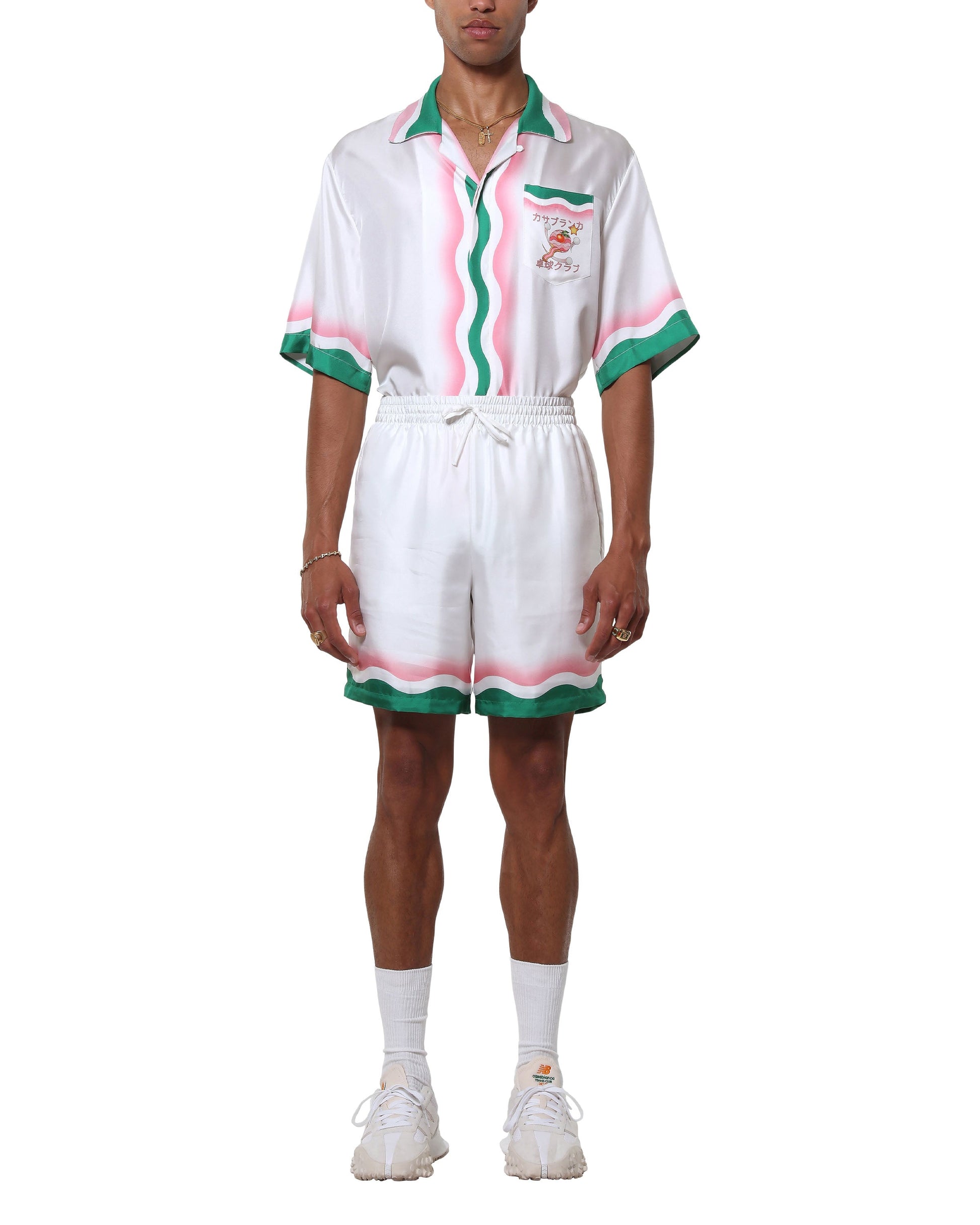 Le Jeu De Ping Pong Silk Shorts | Casablanca Paris | Image 2