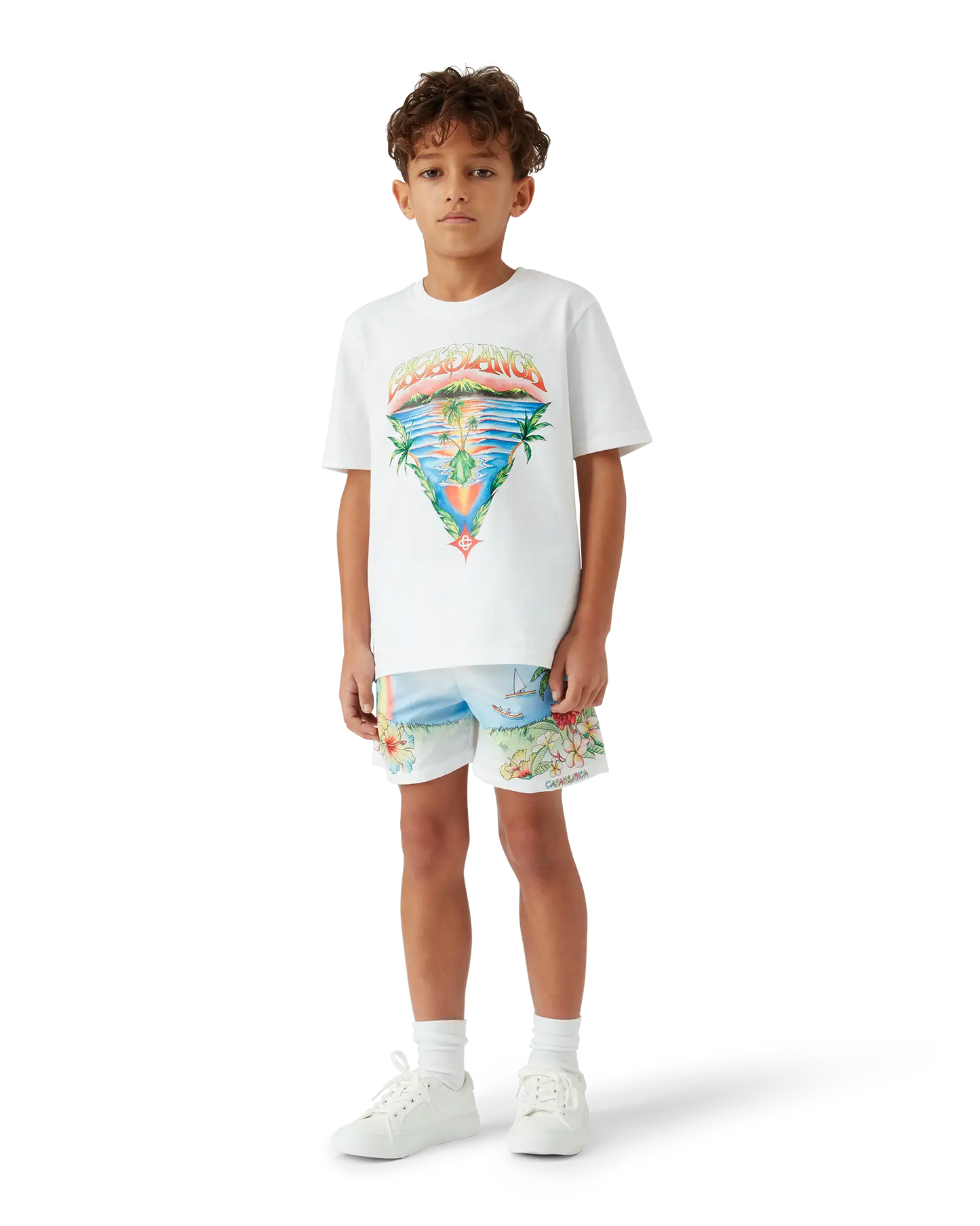 Children's Innocence Triangle Short Sleeve T-shirt | Casablanca Paris | Image 2