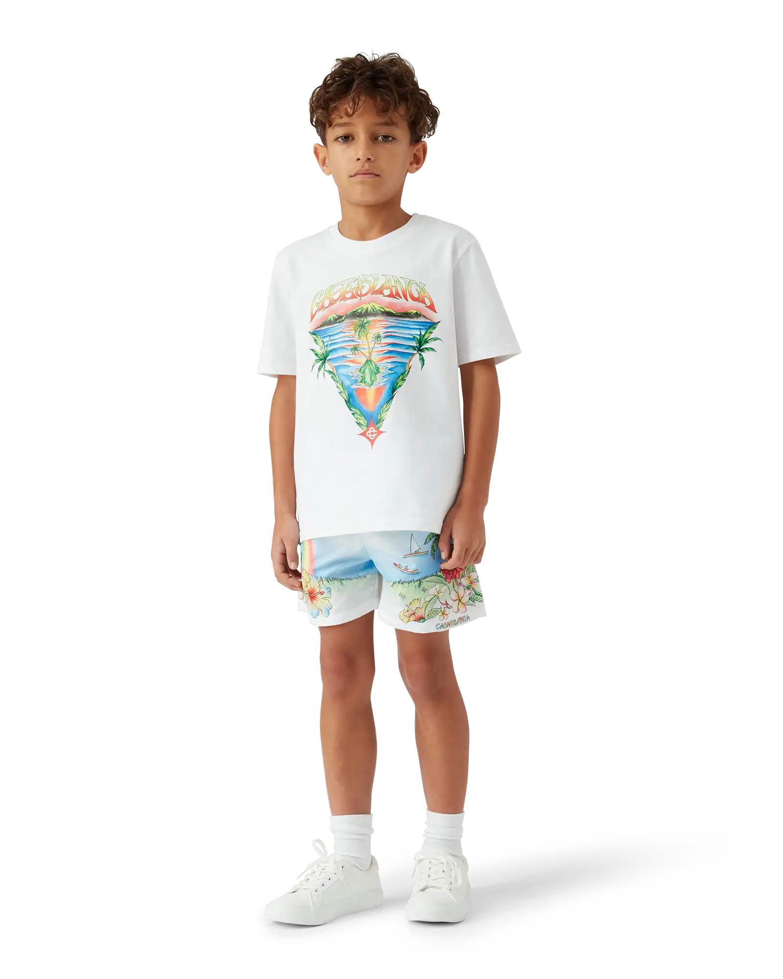 Children's Innocence Triangle Short Sleeve T-shirt | Casablanca Paris | Image 2
