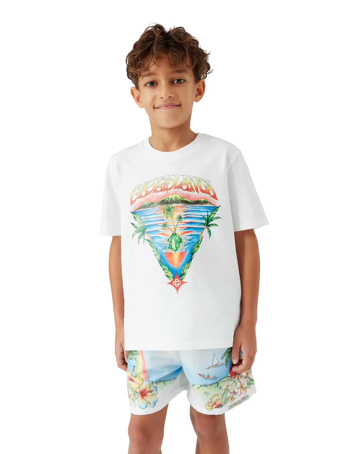 Children's Innocence Triangle Short Sleeve T-shirt | Casablanca Paris | Image 4