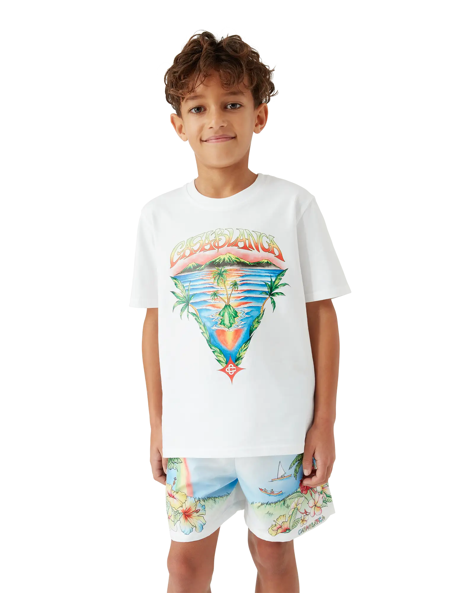 Children's Innocence Triangle Short Sleeve T-shirt | Casablanca Paris | Image 4
