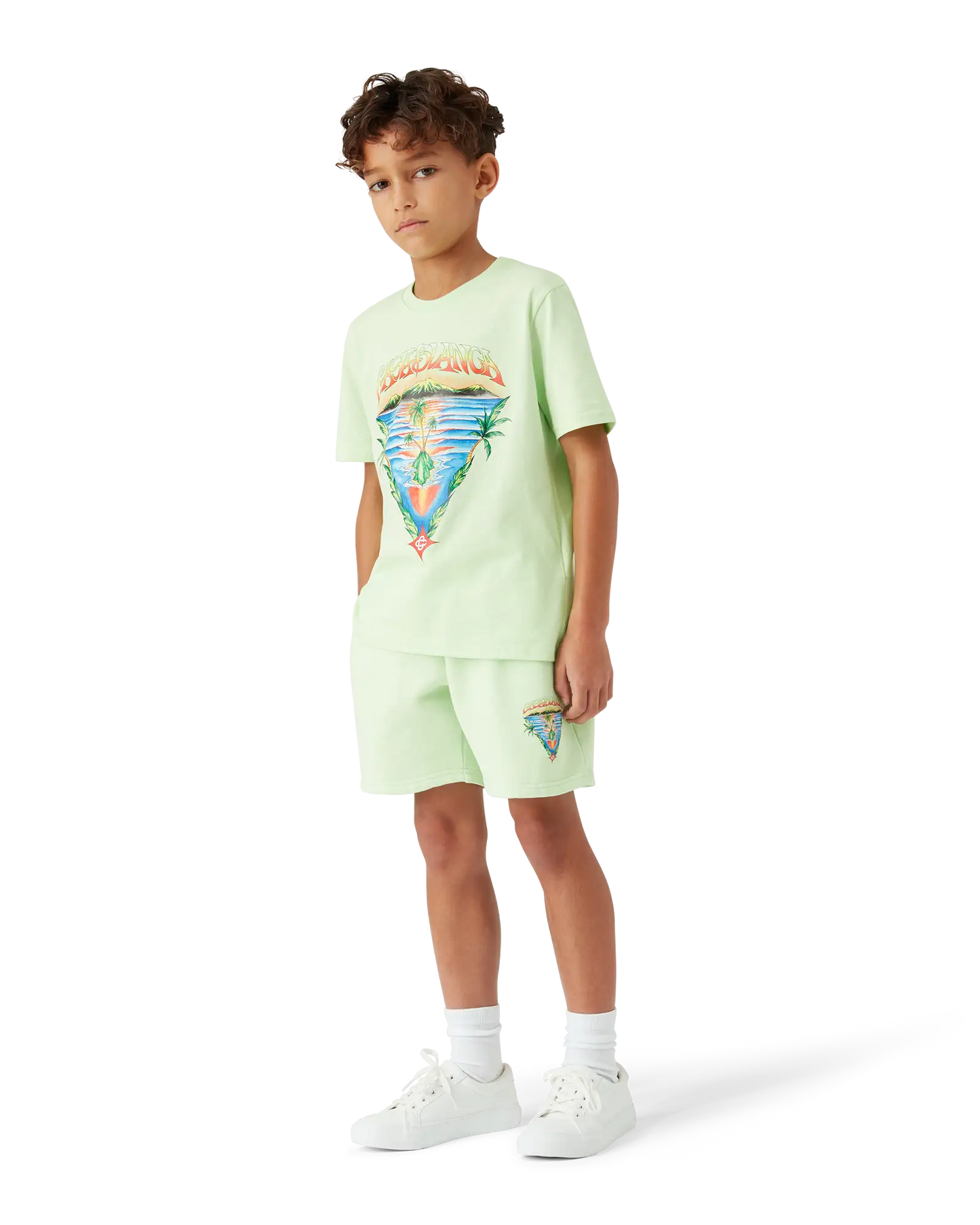 Children's Innocence Triangle Short Sleeve T-shirt | Casablanca Paris | Image 2