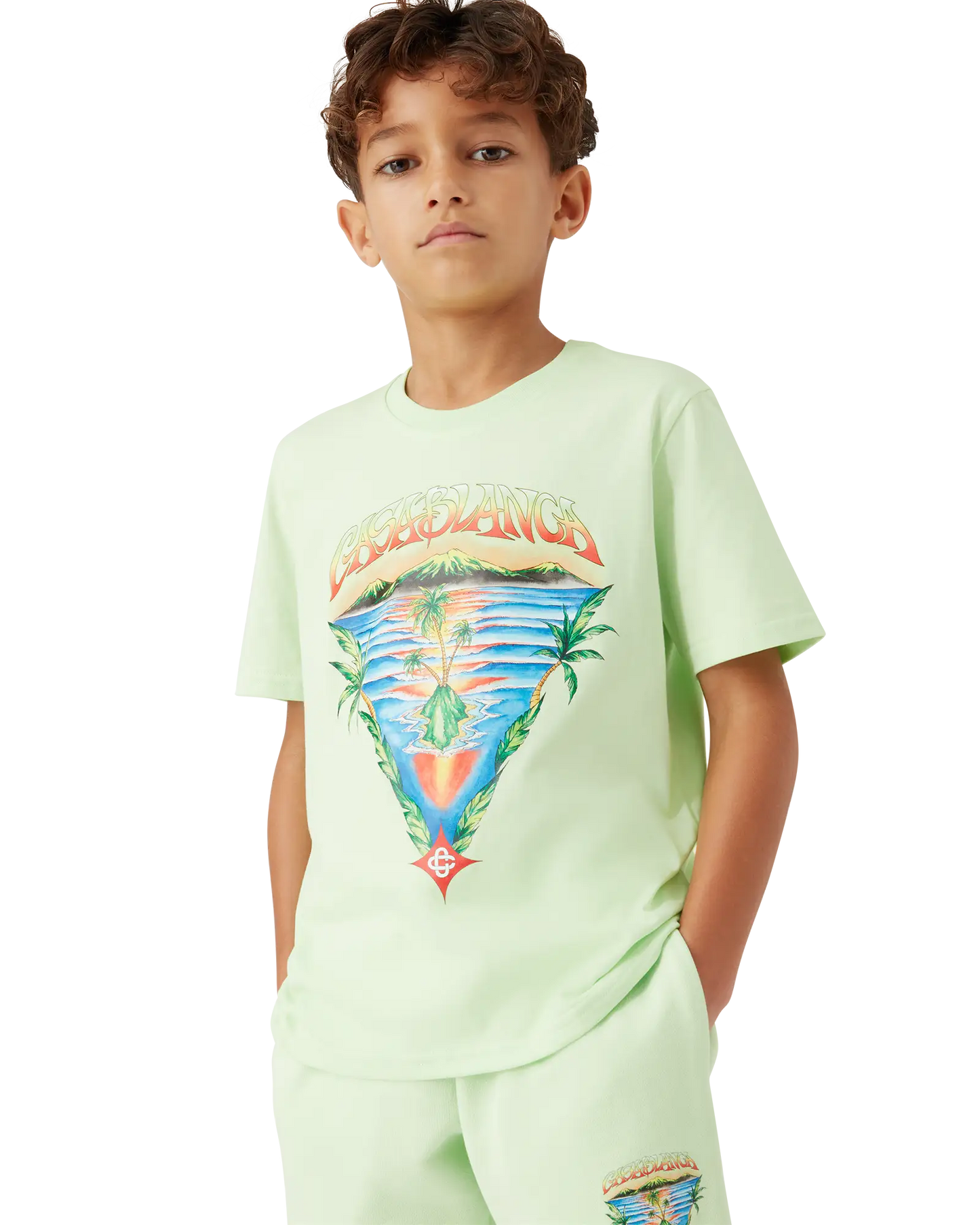 Children's Innocence Triangle Short Sleeve T-shirt | Casablanca Paris | Image 4