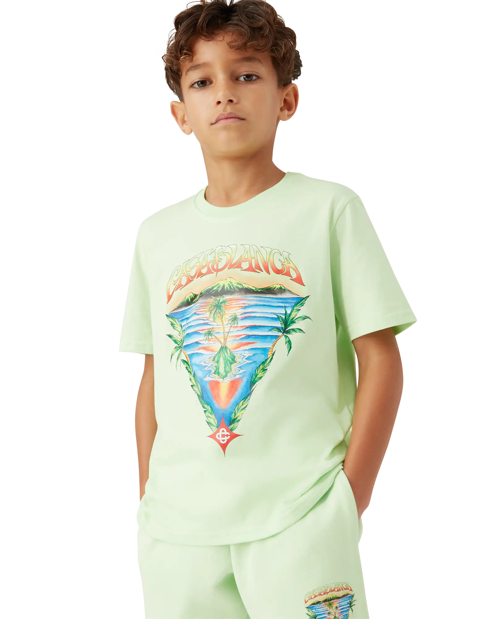 Children's Innocence Triangle Short Sleeve T-shirt | Casablanca Paris | Image 4
