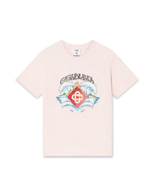 Children's Waves Short Sleeve T-shirt | Casablanca Paris | Image 1